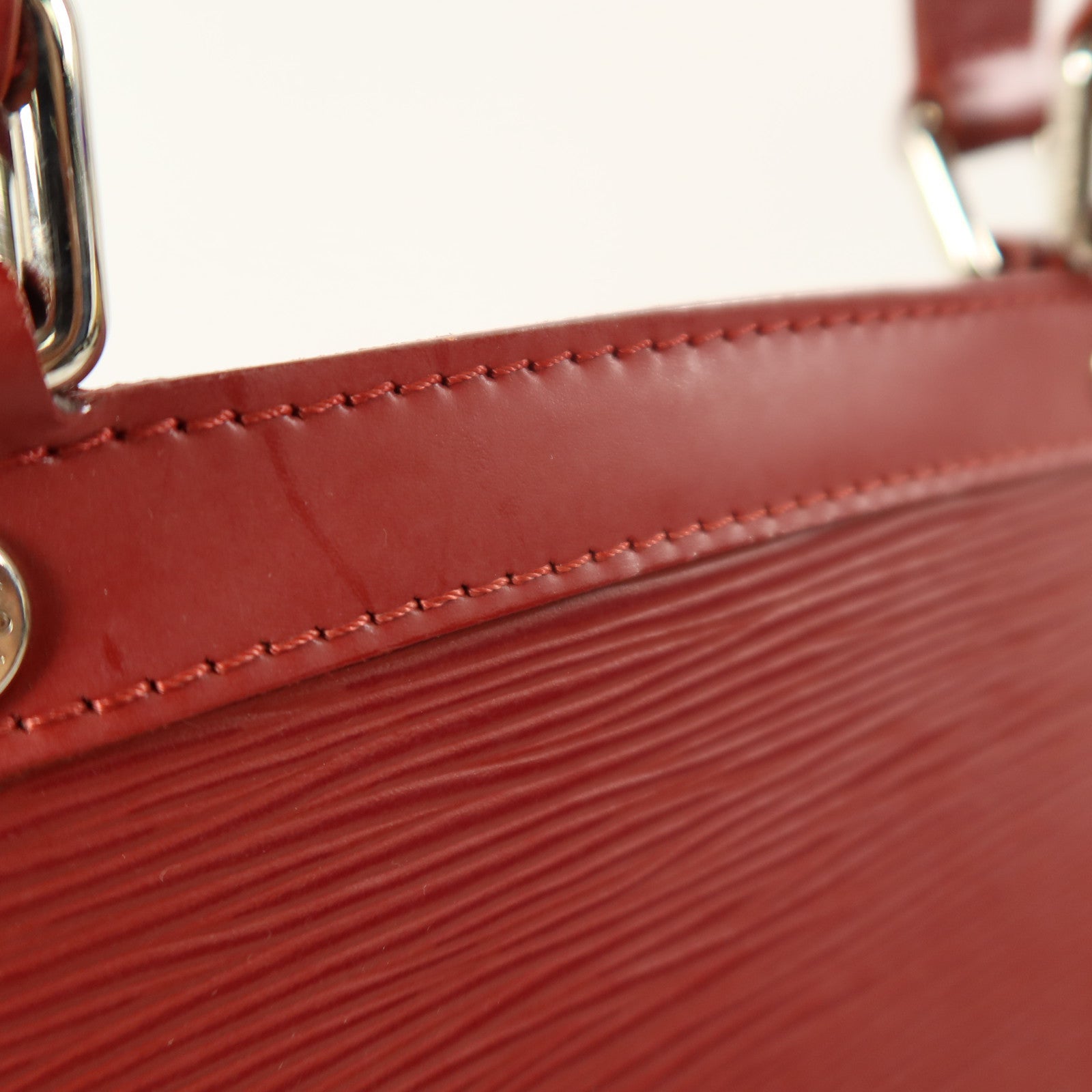 LOUIS VUITTON Epi Brea MM銀扣手挽肩背兩用袋