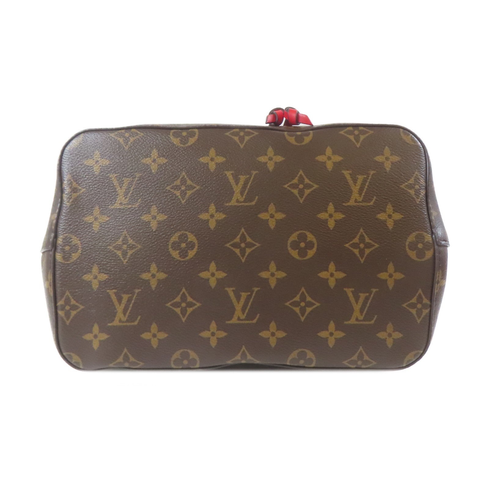 LOUIS VUITTON Monogram Neo Noe MM金扣肩背袋紅色/啡色