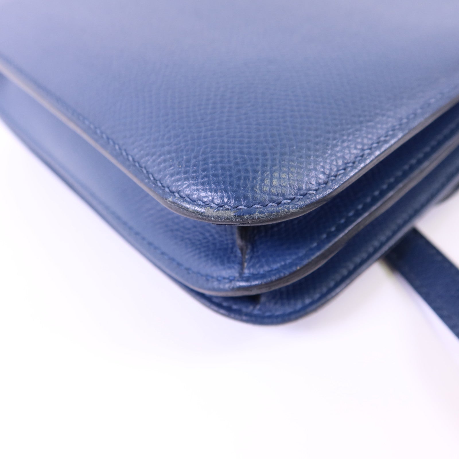 HERMES Epsom皮革Constance Mini銀扣肩背袋
