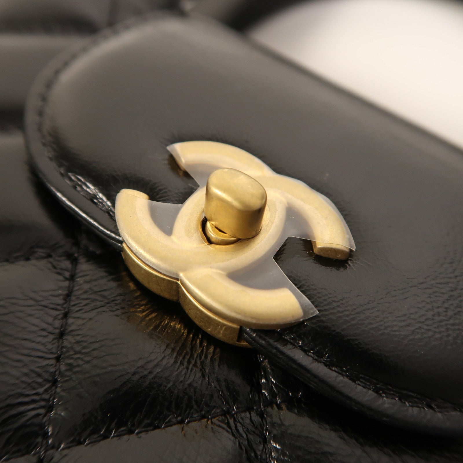 CHANEL 牛皮皮革Mini Kelly金扣手挽肩背兩用袋