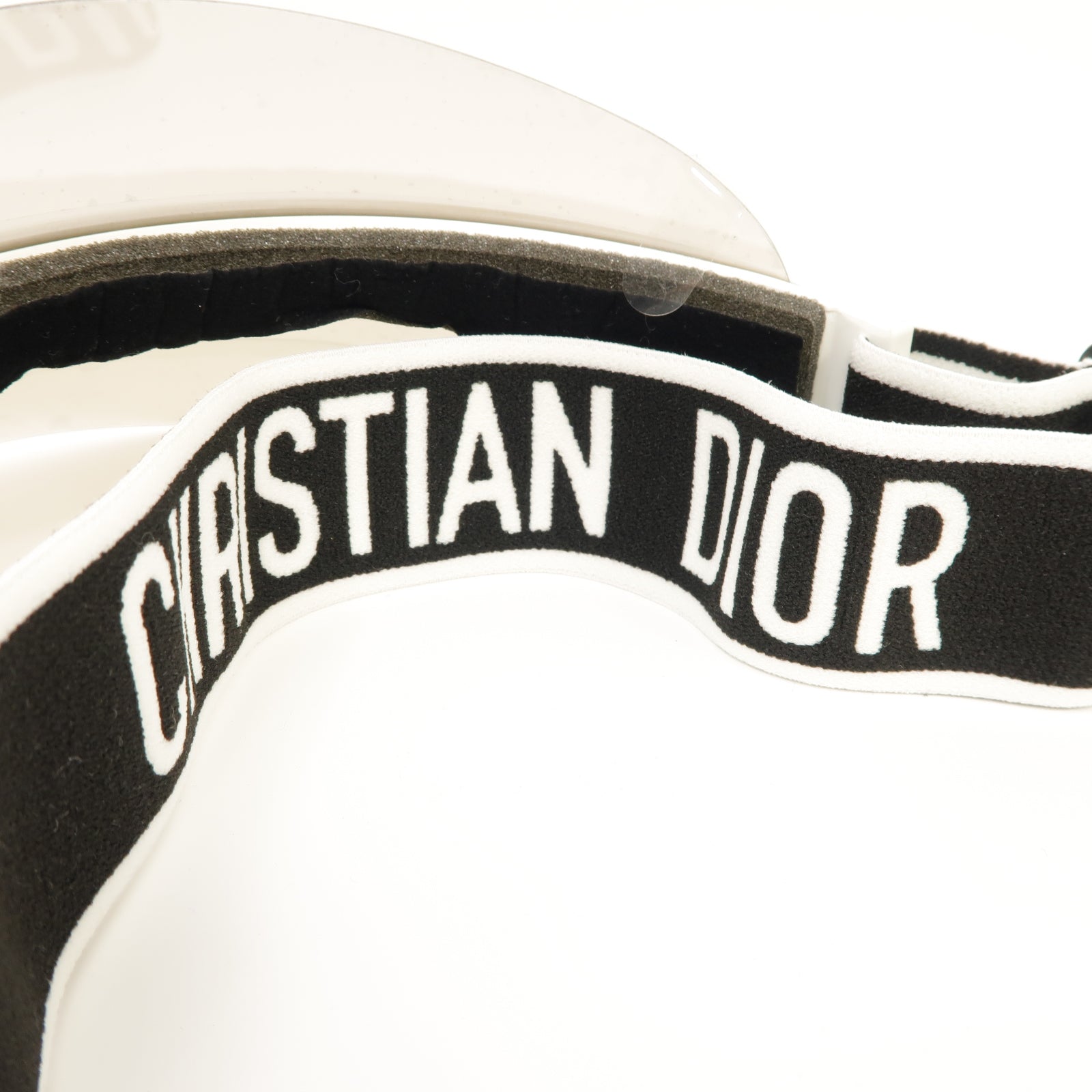 Dior PVC Visor遮陽帽白色/黒色