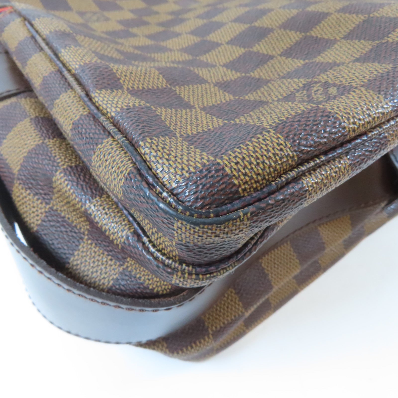 LOUIS VUITTON Damier Ebene Naviglio金扣肩背袋啡色