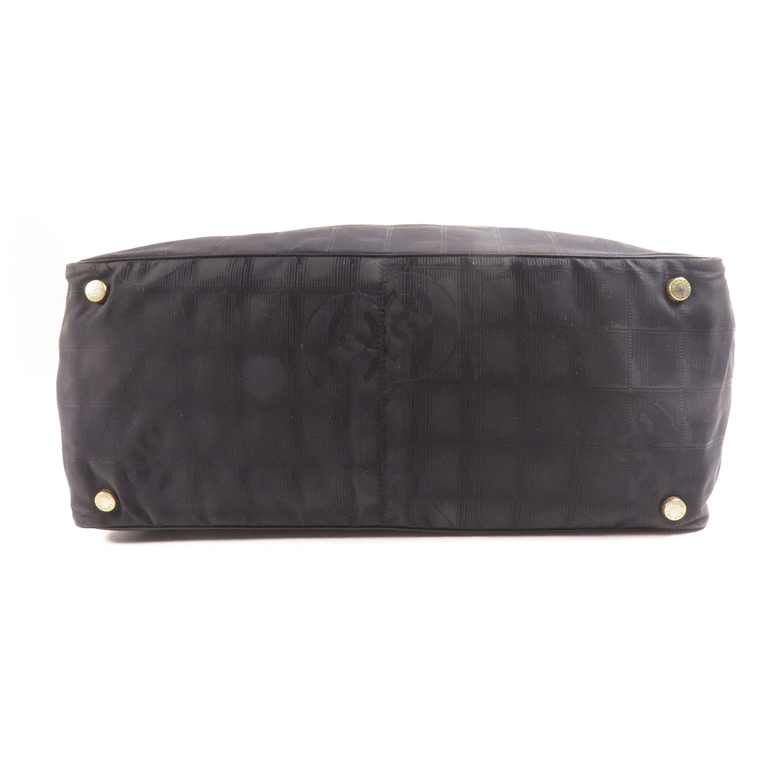 CHANEL 尼龍New Travel Line Tote金扣肩背袋/手挽袋