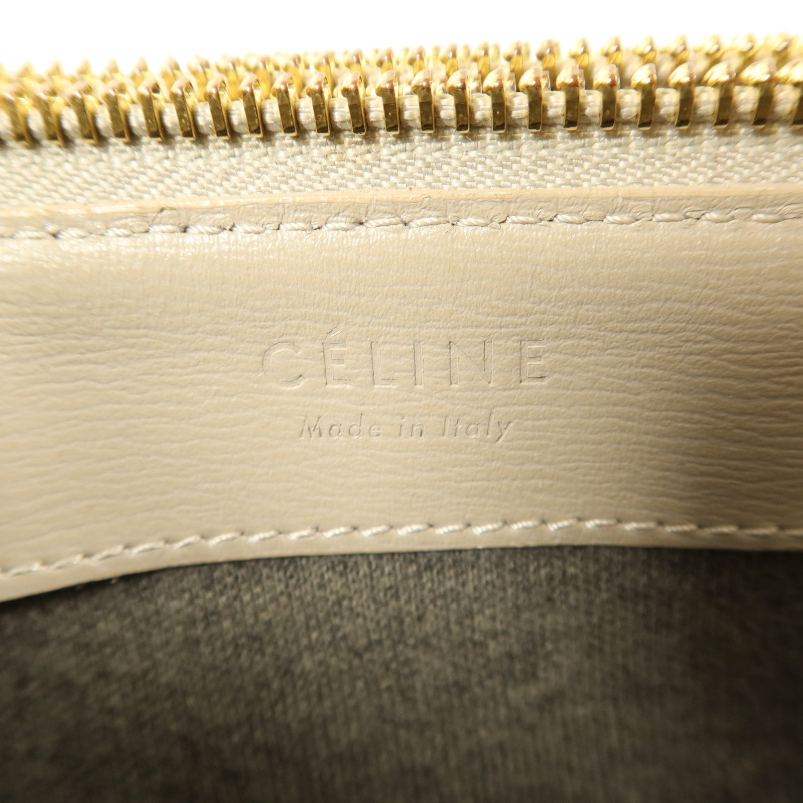 CELINE 牛皮皮革Trio Bag金扣肩背袋