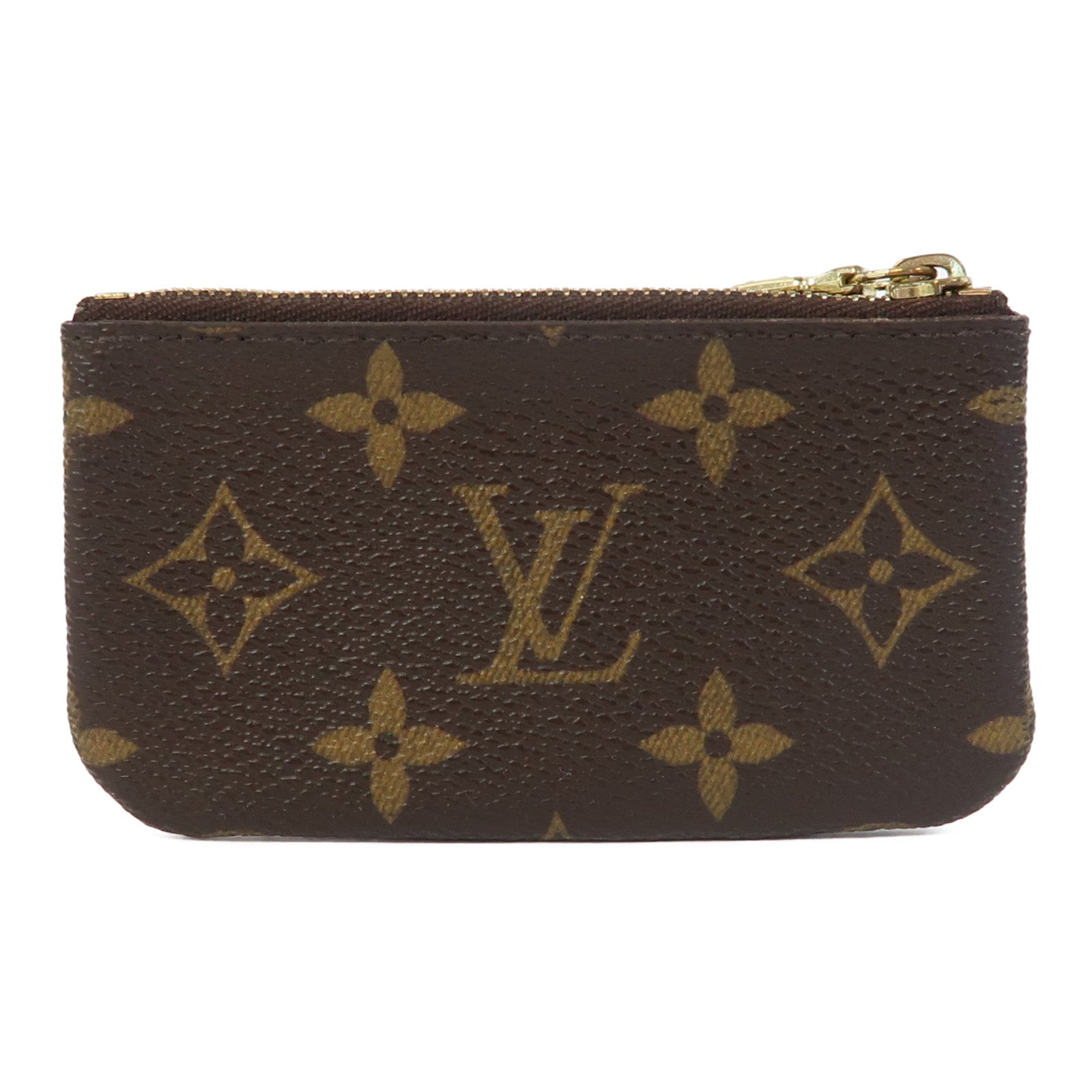 LOUIS VUITTON Monogram Card Case金扣零錢包啡色