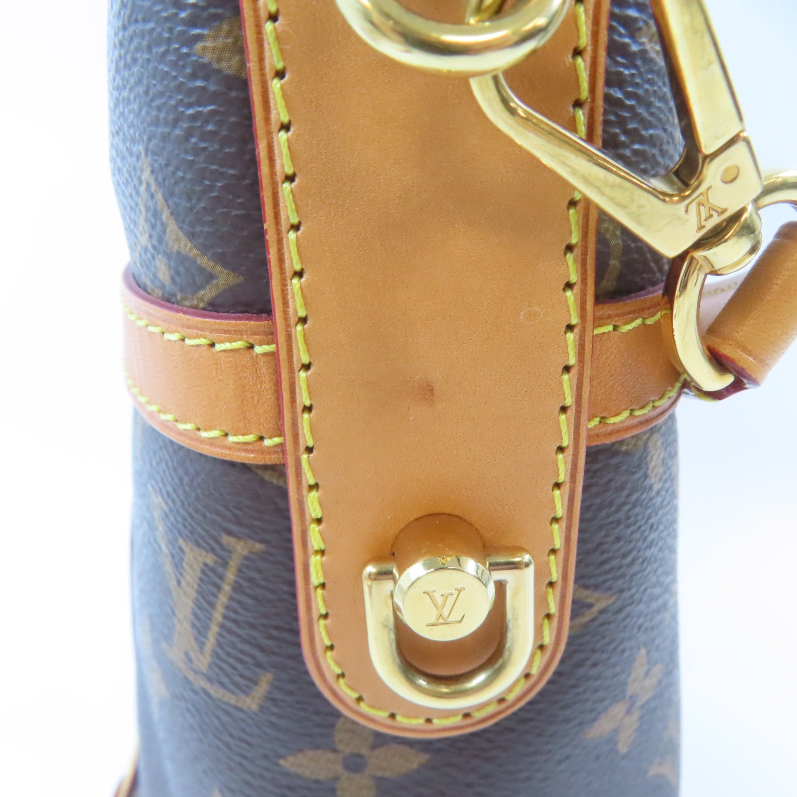 LOUIS VUITTON Monogram Duffle金扣手挽肩背兩用袋啡色