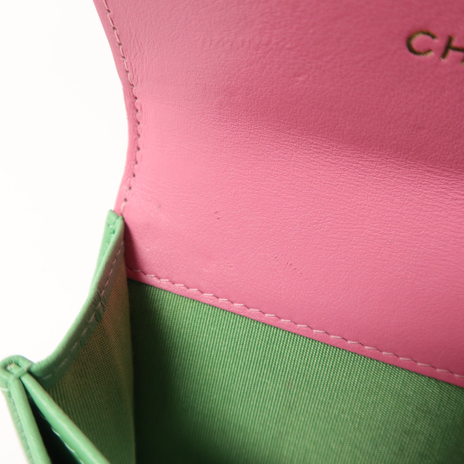 CHANEL 牛皮皮革CC Filigree Small Flap Wallet卡片套