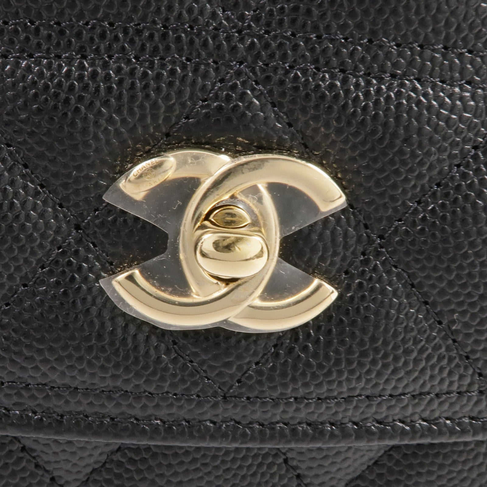 CHANEL 牛皮皮革25C Bag金扣肩背袋/手挽袋/背包