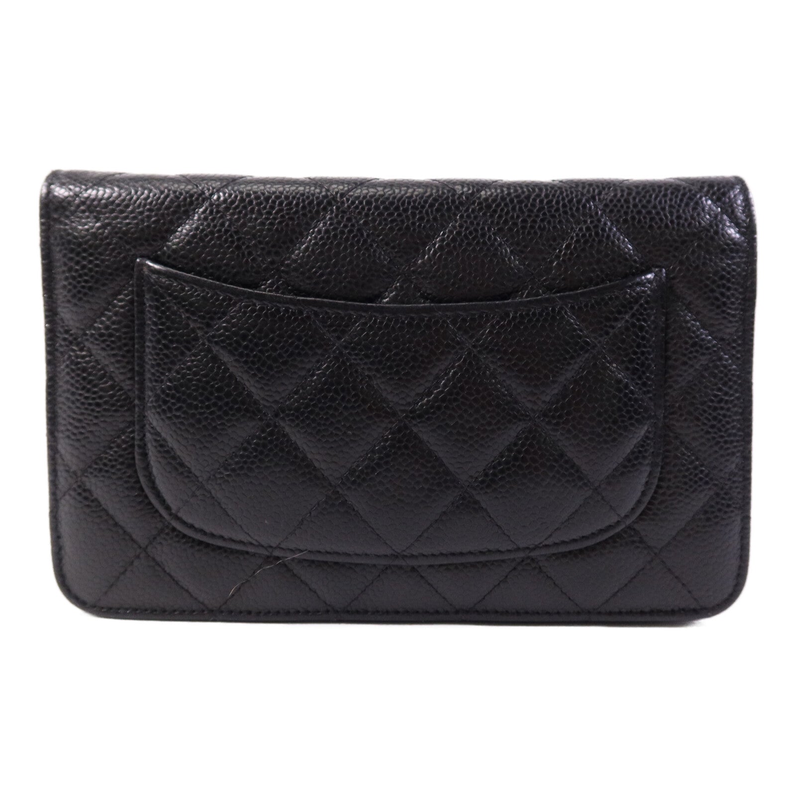 CHANEL 牛皮皮革WOC Wallet On Chain金扣鏈帶肩背袋