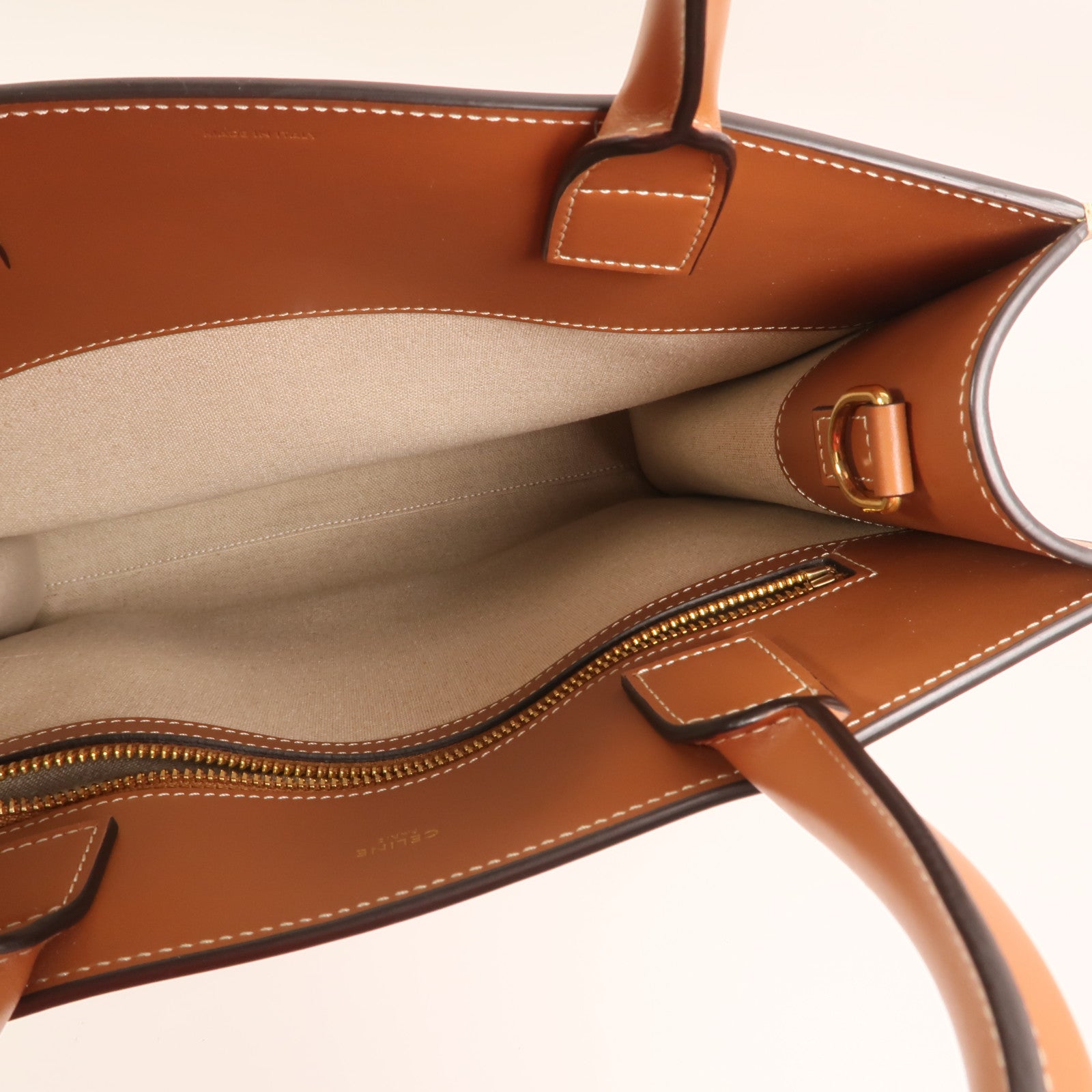 CELINE 帆布Cabas金扣手挽肩背兩用袋