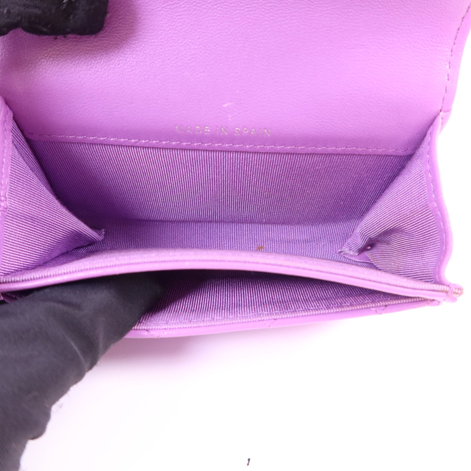 CHANEL 羊皮皮革Card Case銀扣卡片套