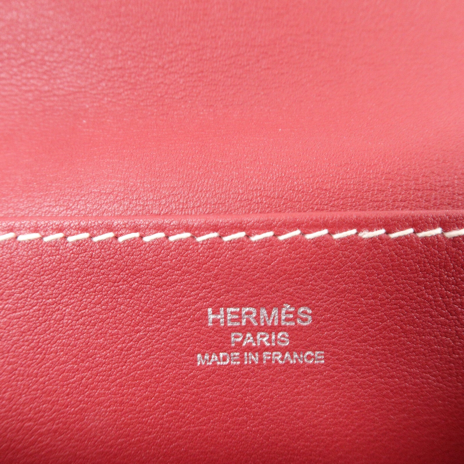 HERMES Swift皮革Mini Halzan手挽肩背兩用袋Rouge Grenat