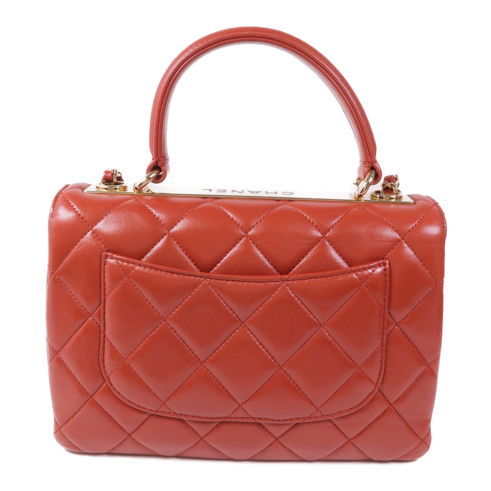 CHANEL 羊皮皮革Trendy CC金扣手挽肩背兩用袋