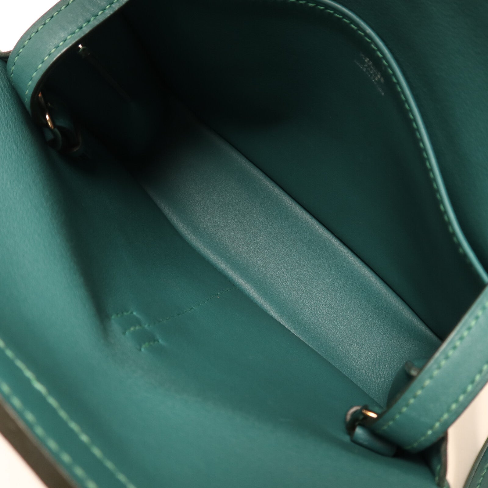 HERMES Swift皮革Mini Halzan手挽肩背兩用袋Malachite