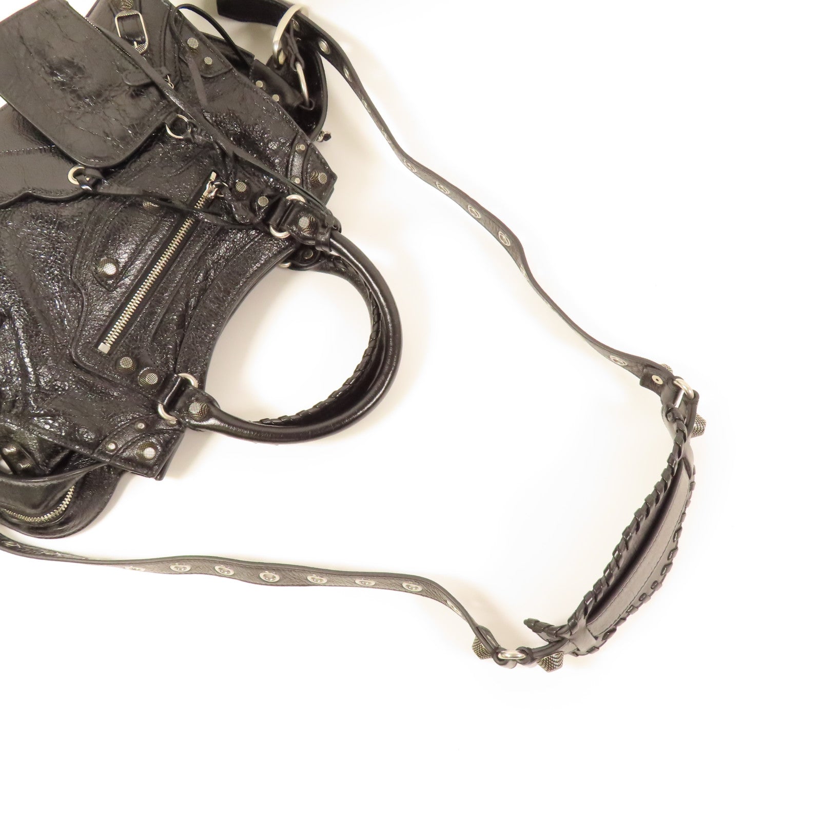 BALENCIAGA 牛皮皮革Neo Cagole銀扣手挽肩背兩用袋