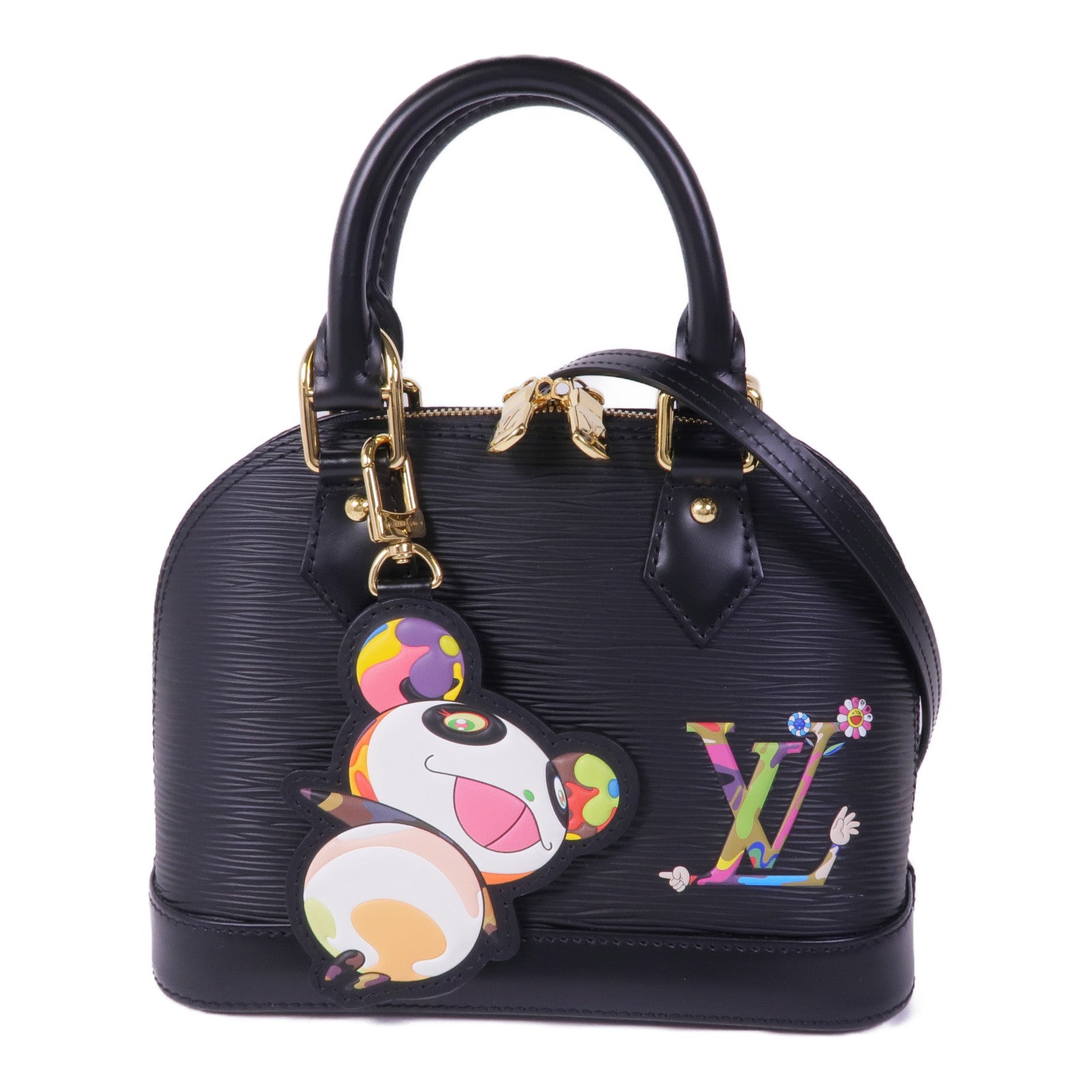 LOUIS VUITTON Epi LV x TM Alma BB金扣手挽肩背兩用袋