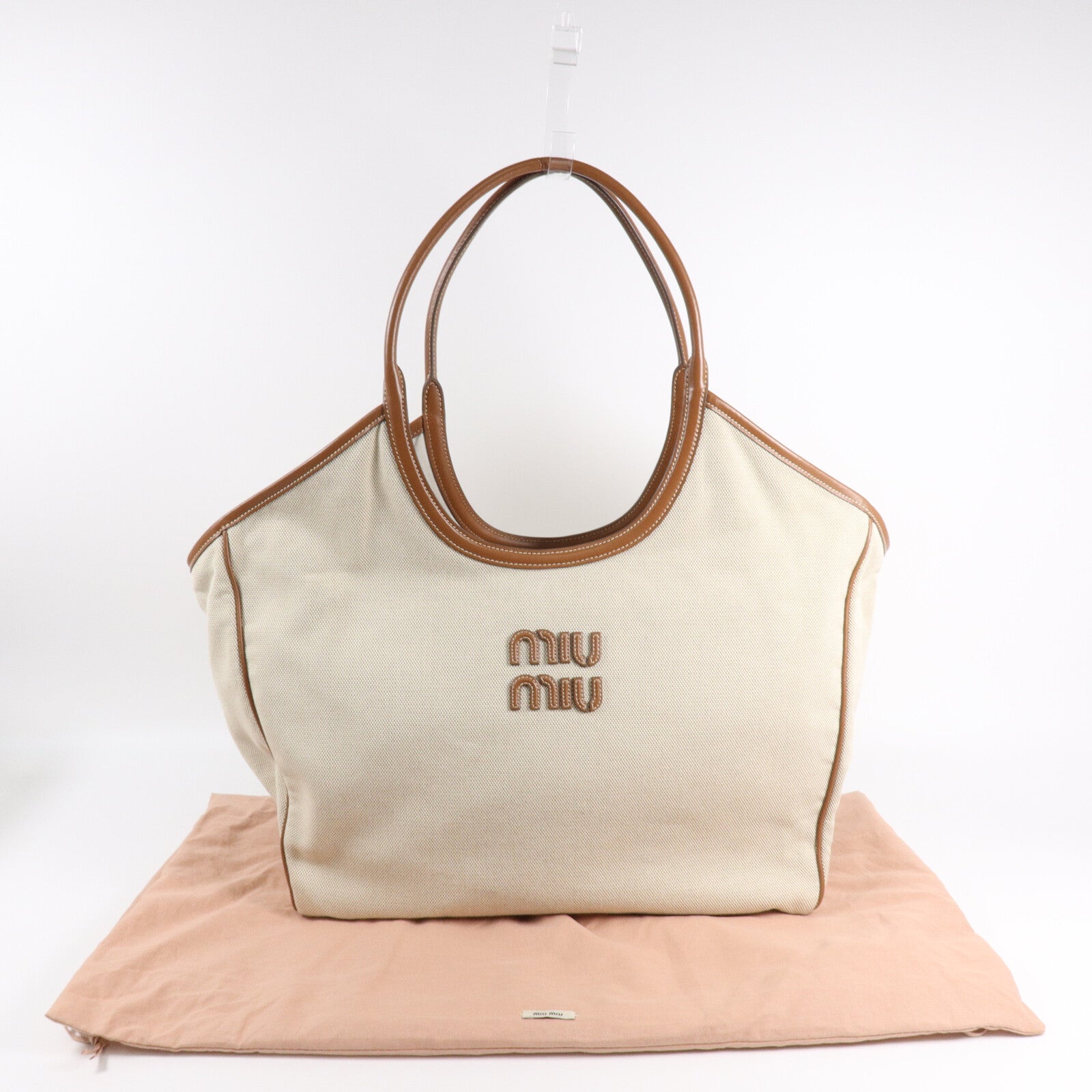 Miu Miu 帆布Ivy Tote Bag肩背袋/手挽袋