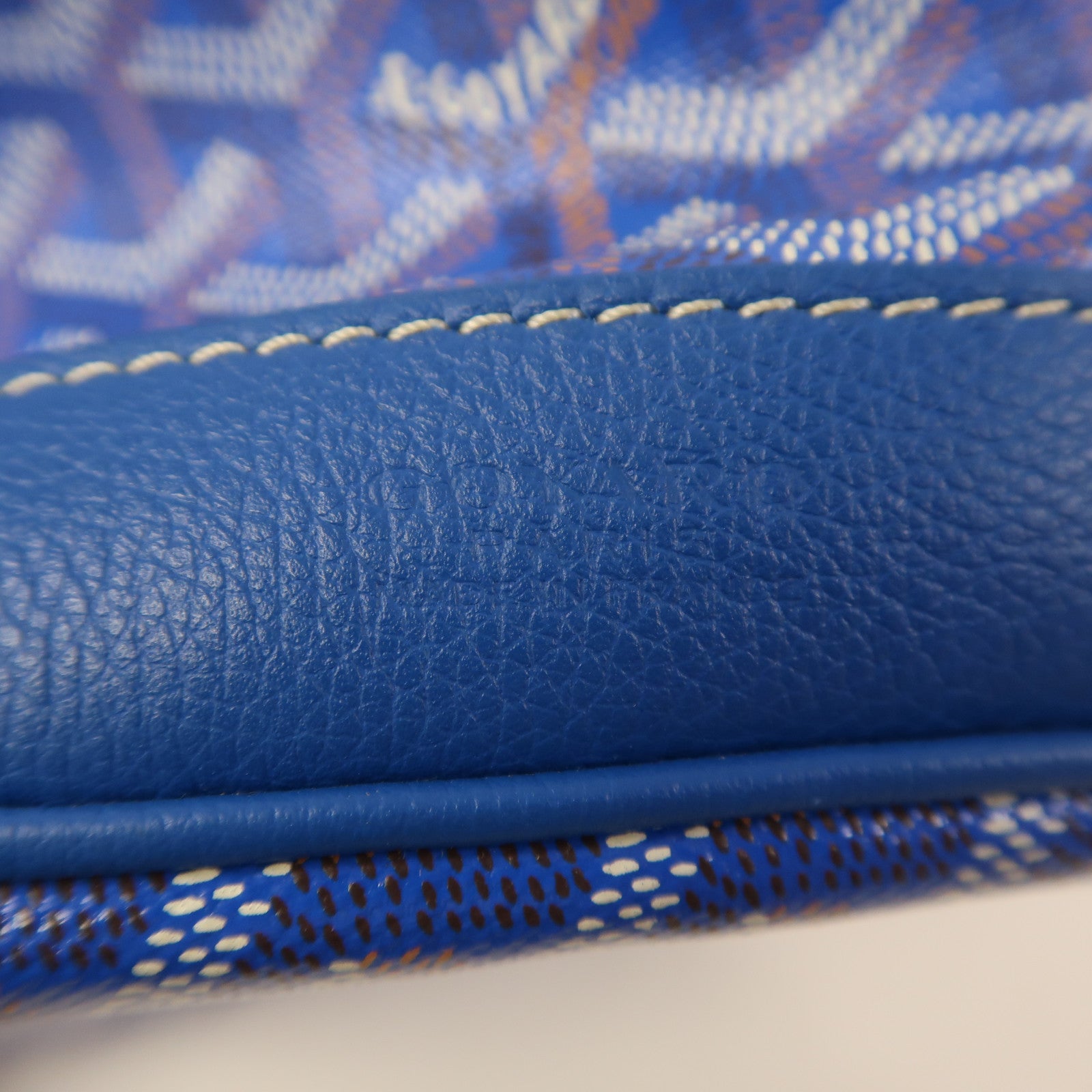 GOYARD 塗層帆布Petit Flot Bucket銀扣肩背袋藍色