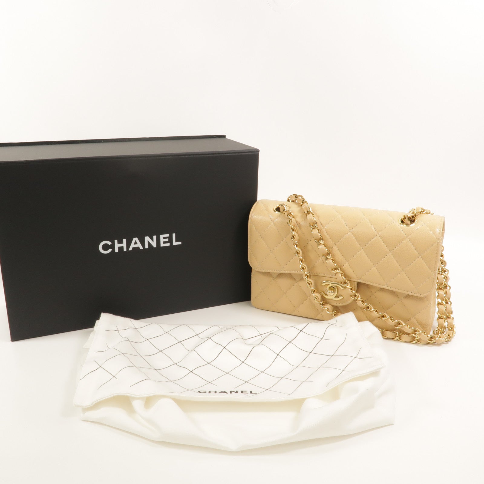 CHANEL 牛皮皮革Classic 23鏈帶肩背袋