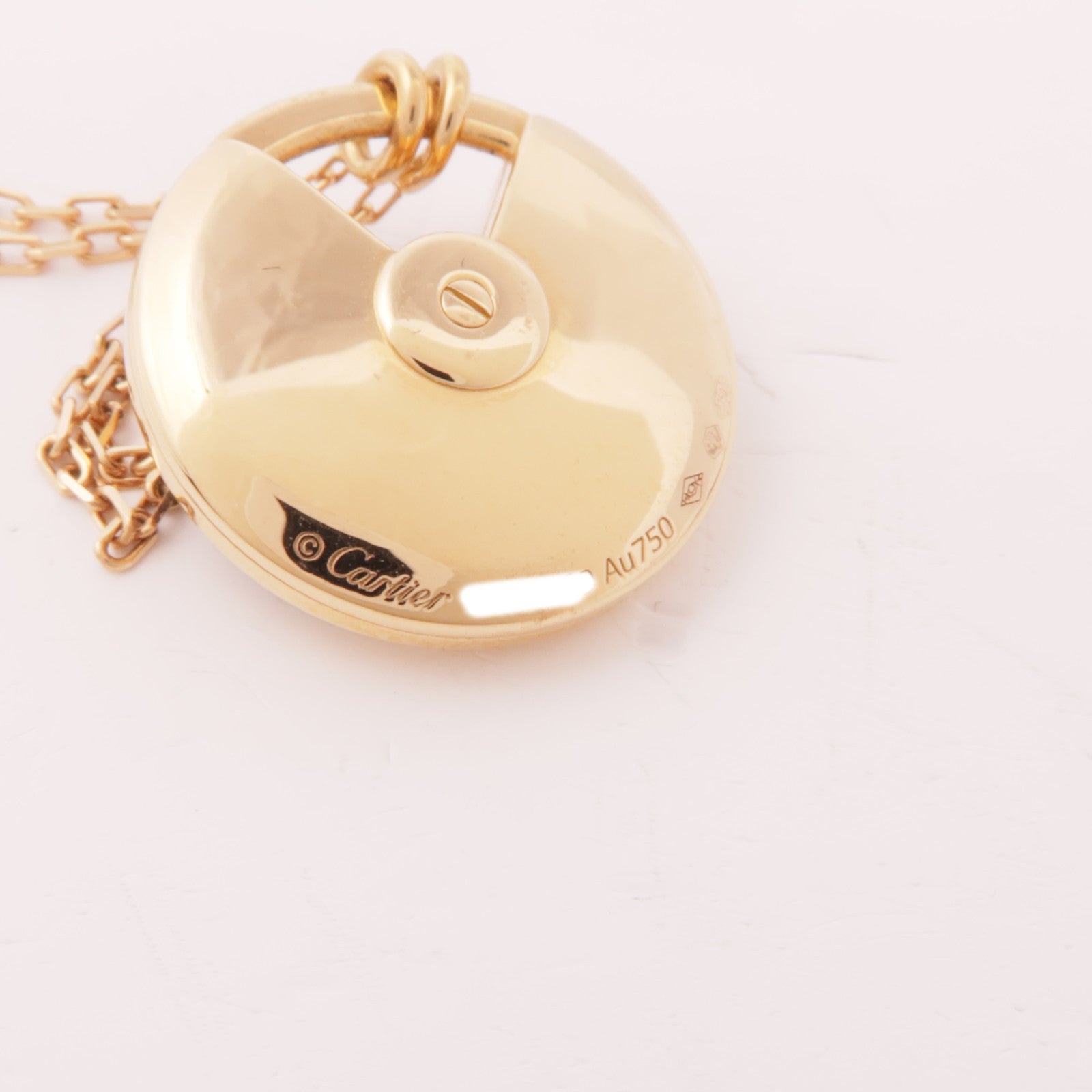 CARTIER 【激減優惠】18K玫瑰金Amulette De Cartier黑瑪瑙//鑽石項鍊