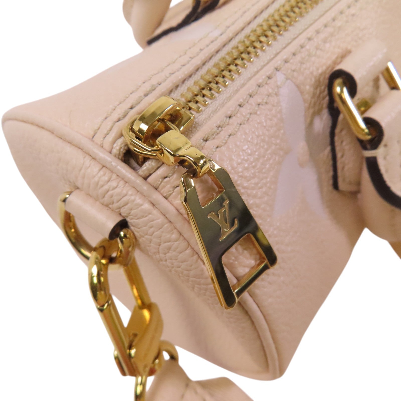 LOUIS VUITTON Monogram Empreinte Papillon BB金金扣手挽肩背兩用袋