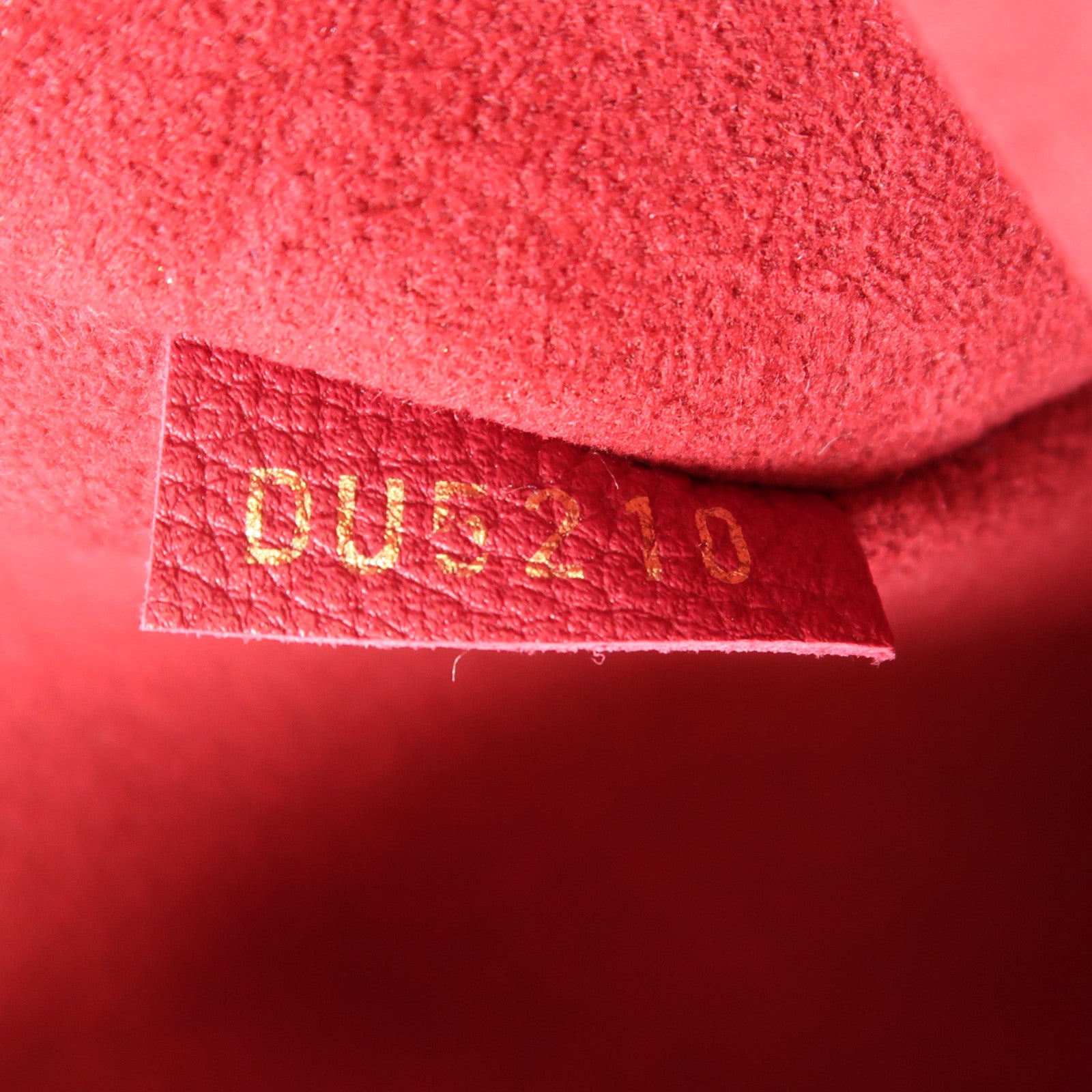 LOUIS VUITTON Damier Riverside金扣手挽肩背兩用袋棕色/紅色