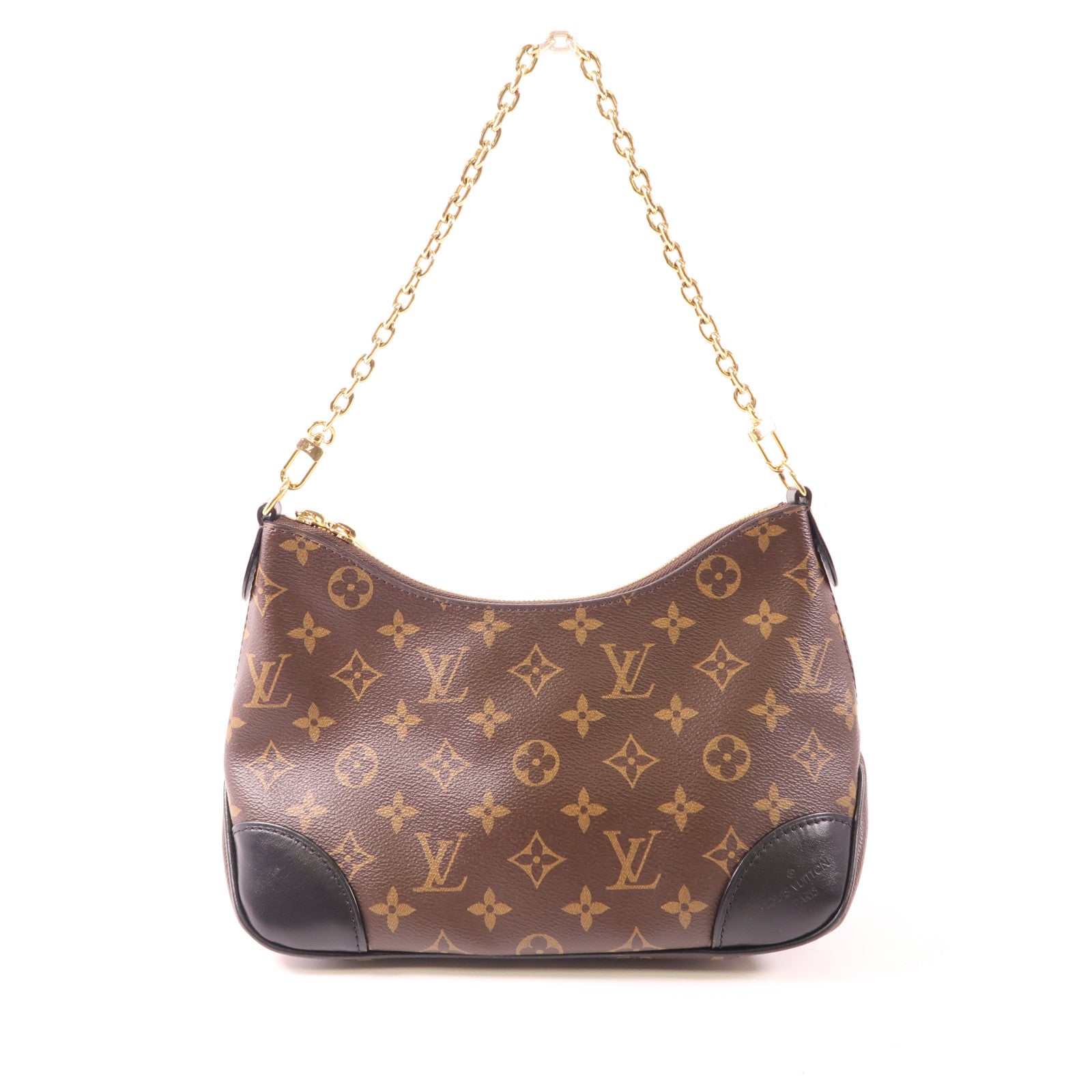 LOUIS VUITTON Monogram Boulogne PM金扣手挽肩背兩用袋