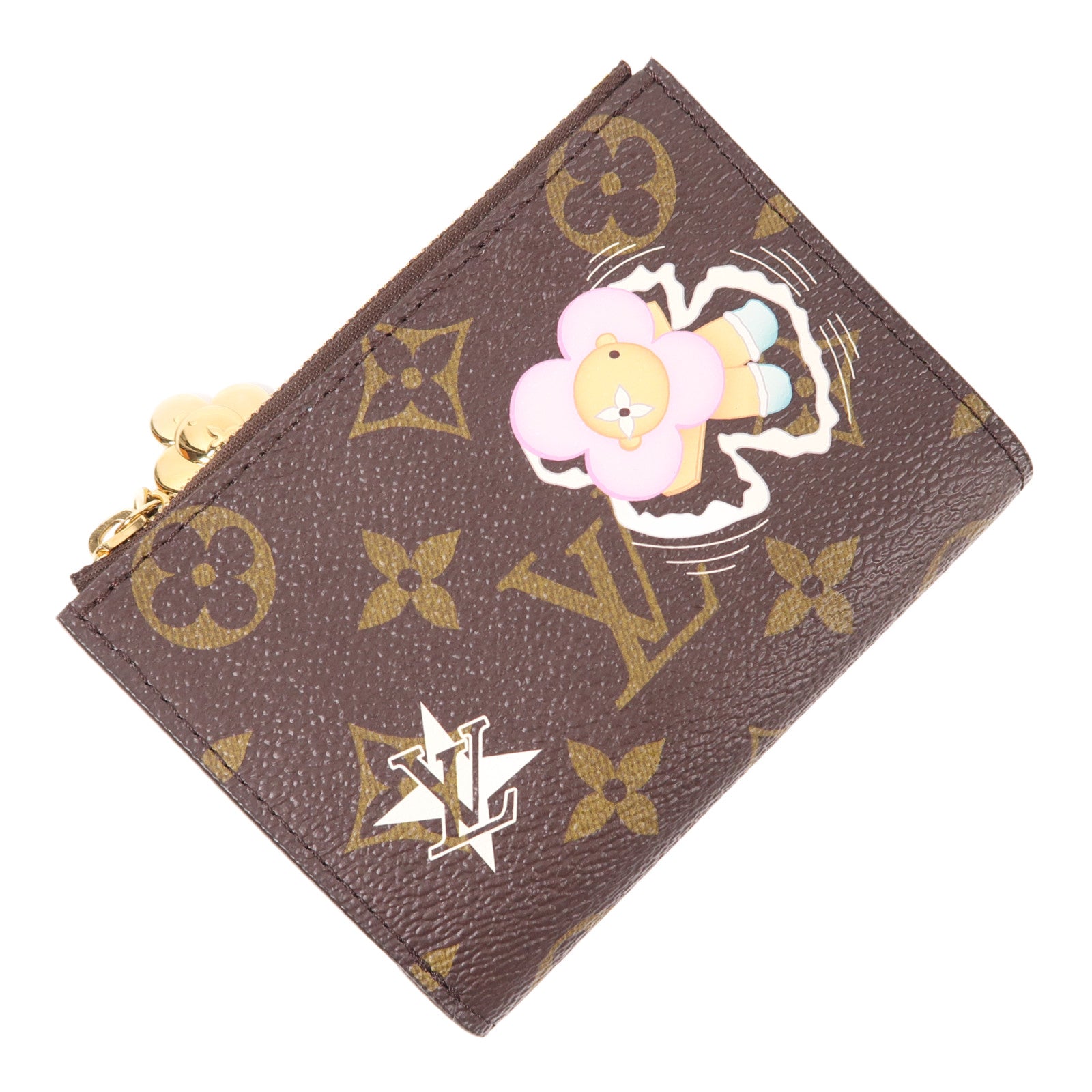 LOUIS VUITTON Monogram Lisa Wallet金扣錢包