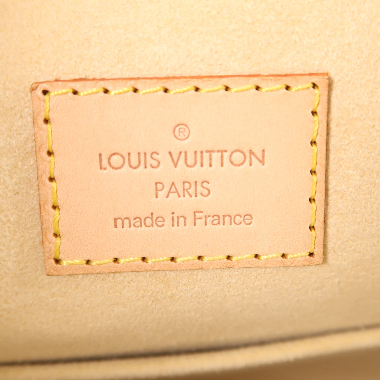 LOUIS VUITTON Monogram Manhattan GM金扣手挽袋棕色