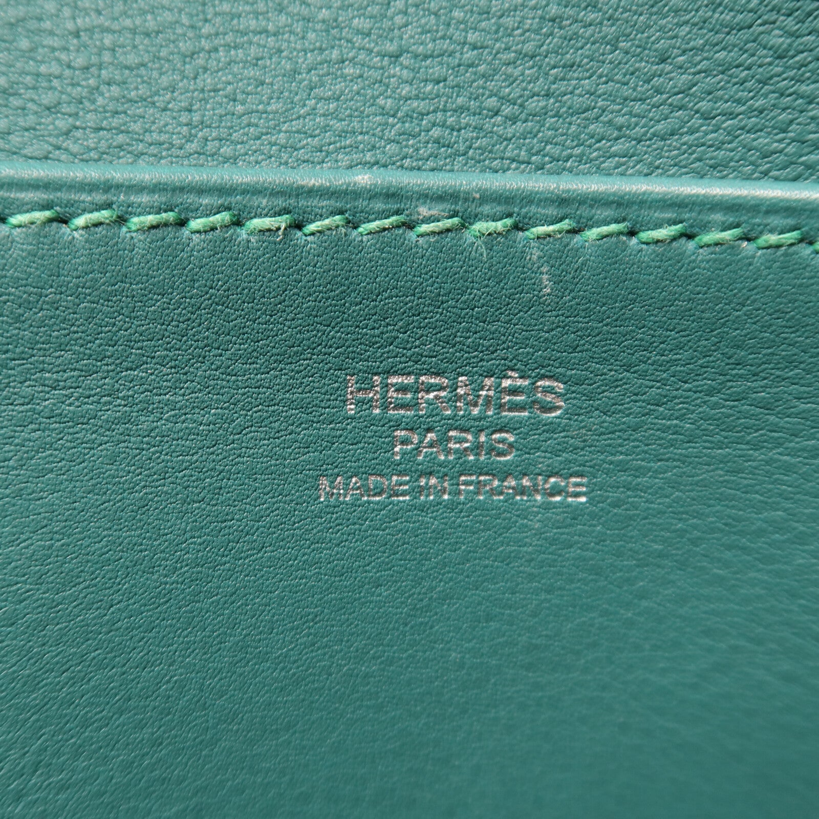 HERMES Swift皮革Mini Halzan手挽肩背兩用袋Malachite