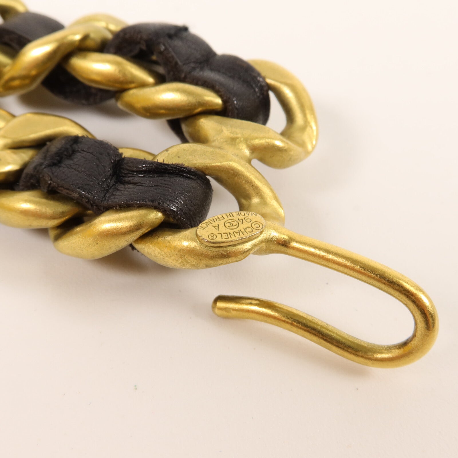 CHANEL 羊皮皮革/金屬Vintage Chain Belt腰帶