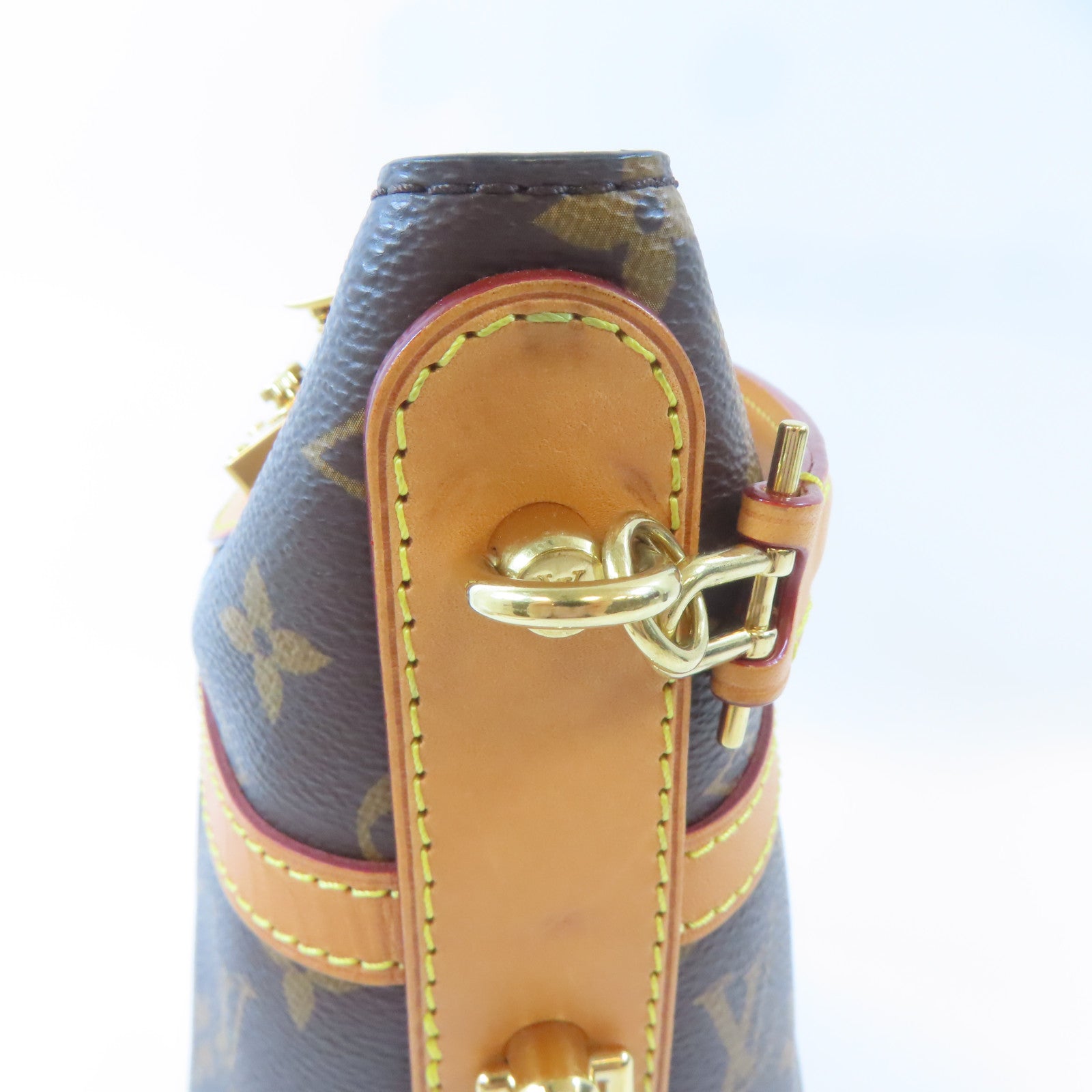 LOUIS VUITTON Monogram Duffle金扣手挽肩背兩用袋啡色