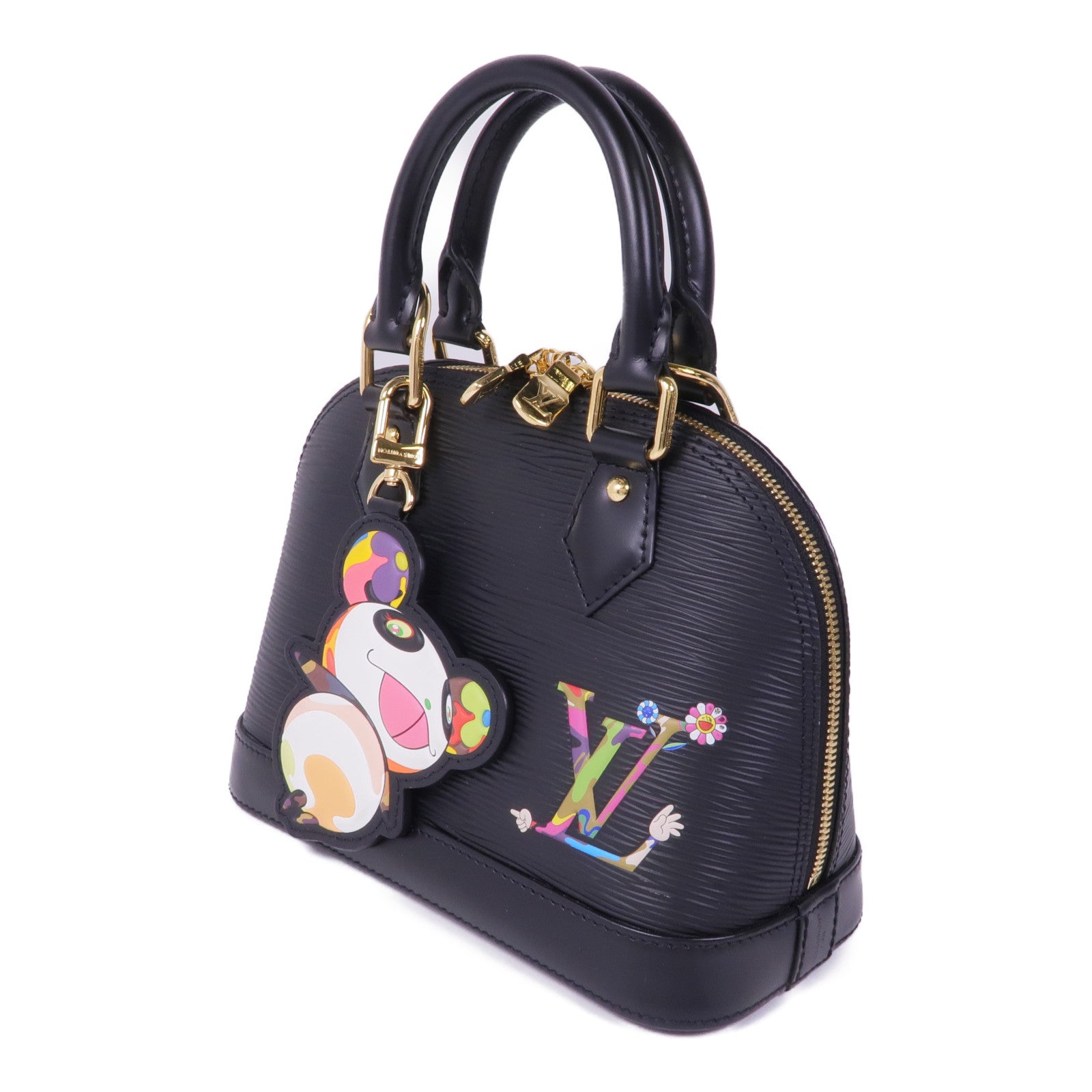LOUIS VUITTON Epi LV x TM Alma BB金扣手挽肩背兩用袋