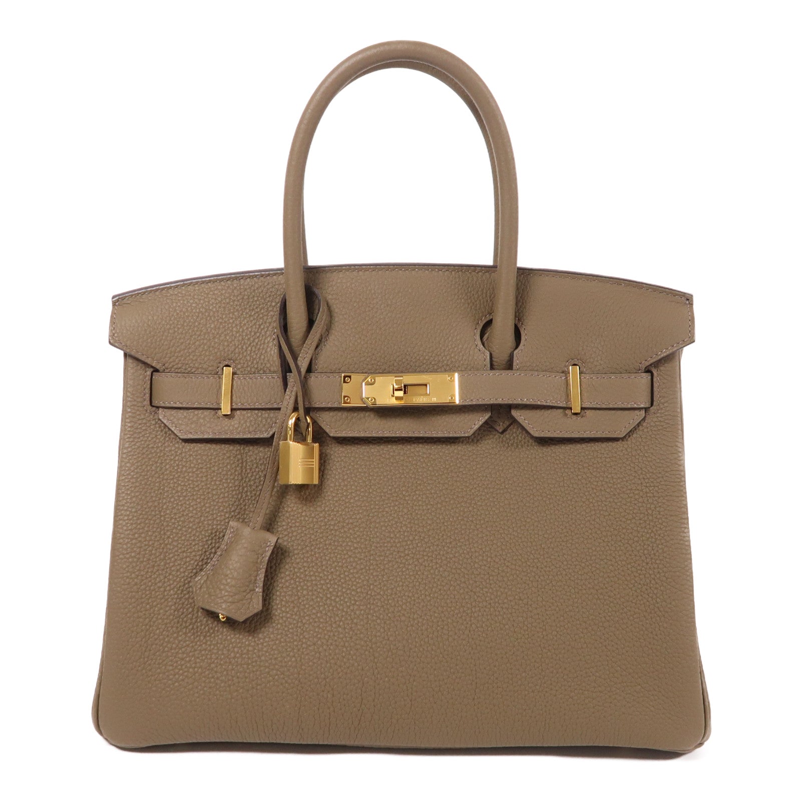 HERMES Togo皮革Birkin 30金扣手挽袋