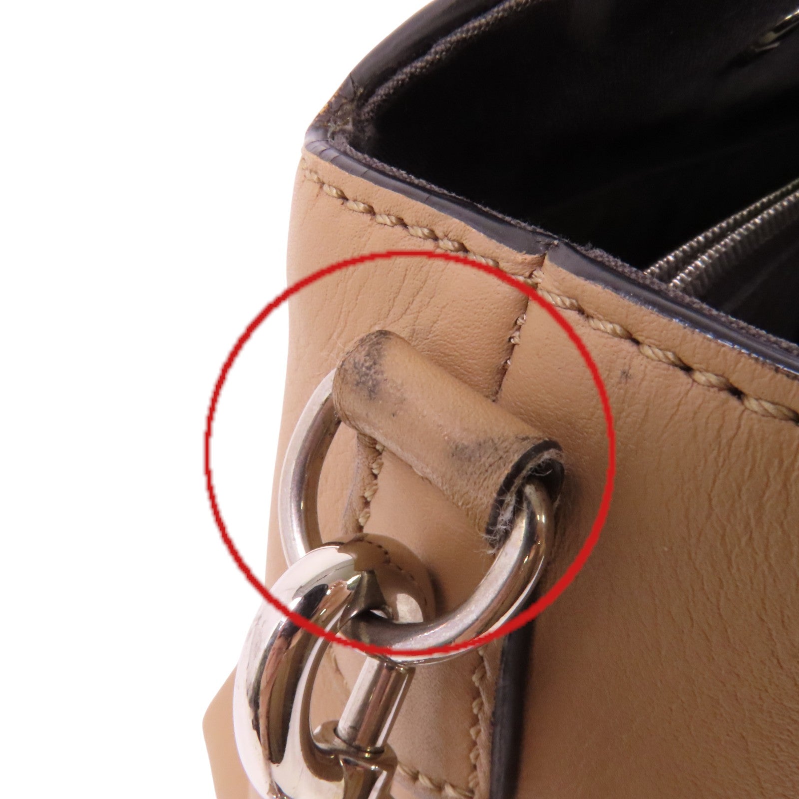 FENDI 牛皮皮革By The Way銀扣手挽肩背兩用袋