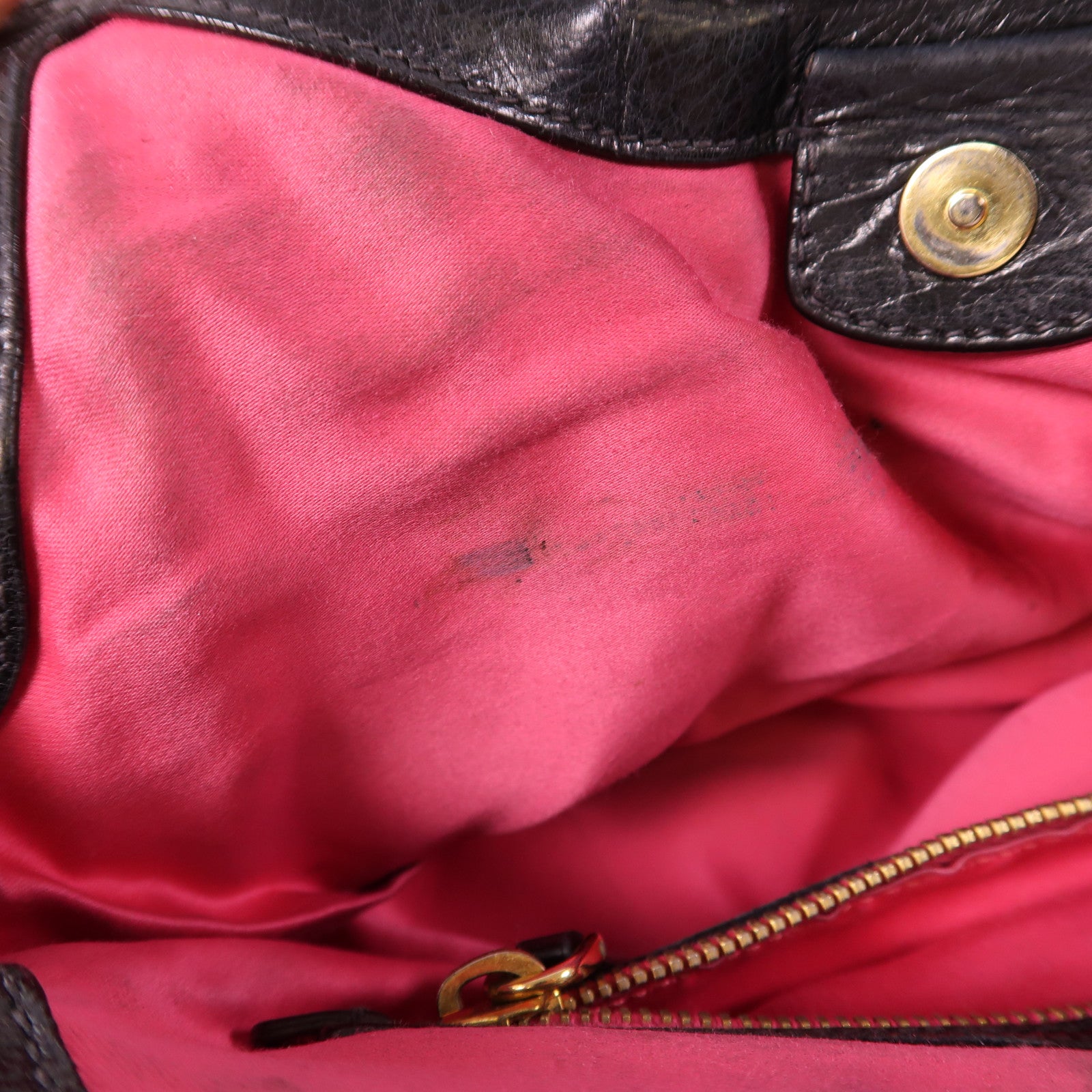 Miu Miu 牛皮皮革2 Way Shoulder金扣手挽肩背兩用袋