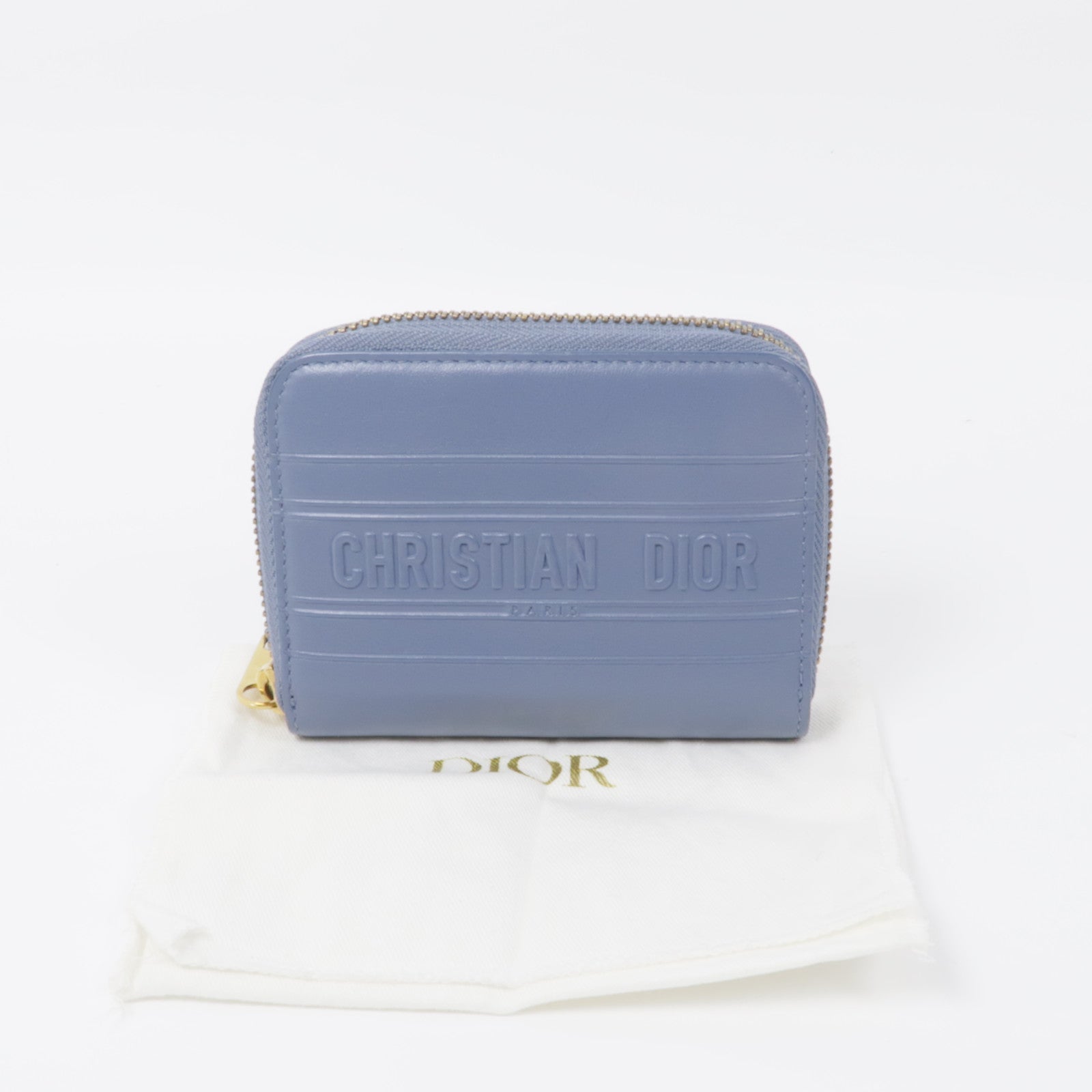 Dior 【激減優惠】牛皮皮革Coin Case金扣零錢包