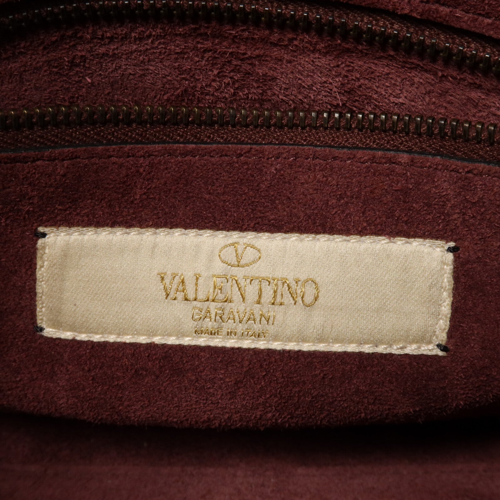 Valentino 牛皮皮革Primitive My Rockstud手挽肩背兩用袋