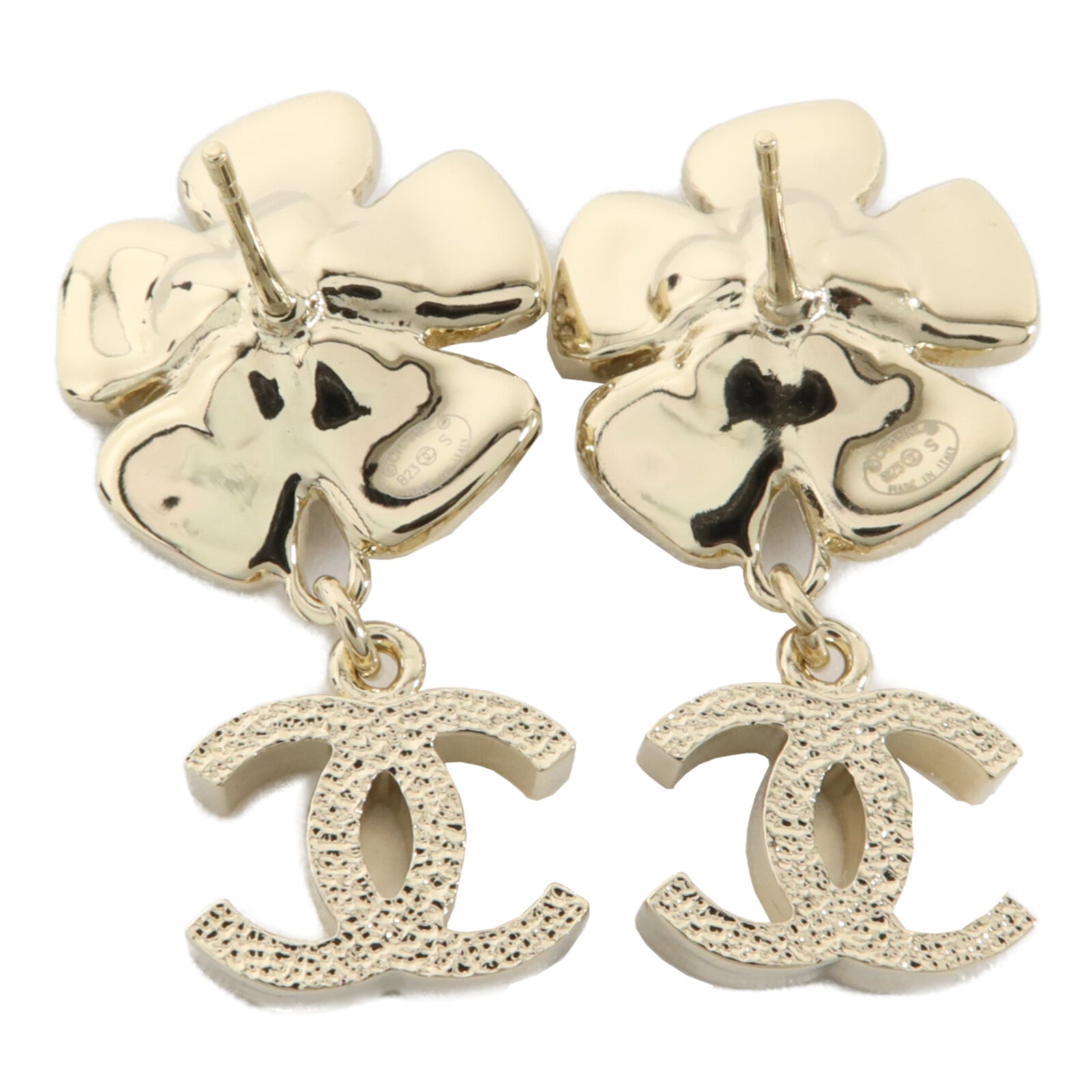 CHANEL 金屬/水晶Pierced Earring耳環