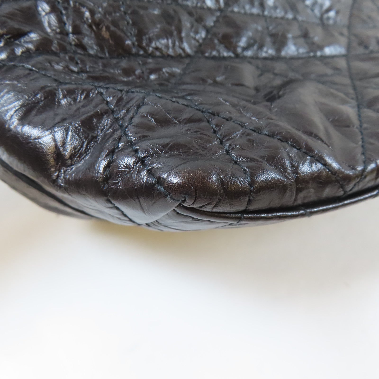 Dior 牛皮皮革Diorstar Hobo Bag金扣肩背袋黑色