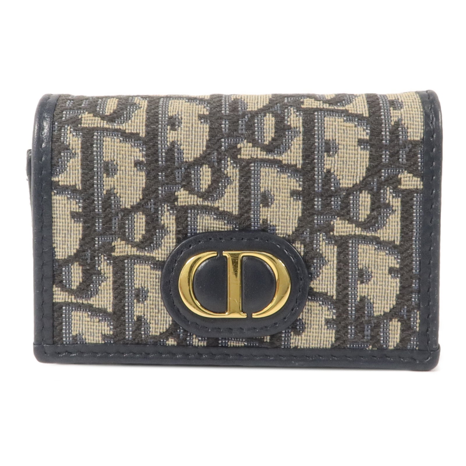 Dior 帆布30 Montaigne Glycine Card Wallet卡片套