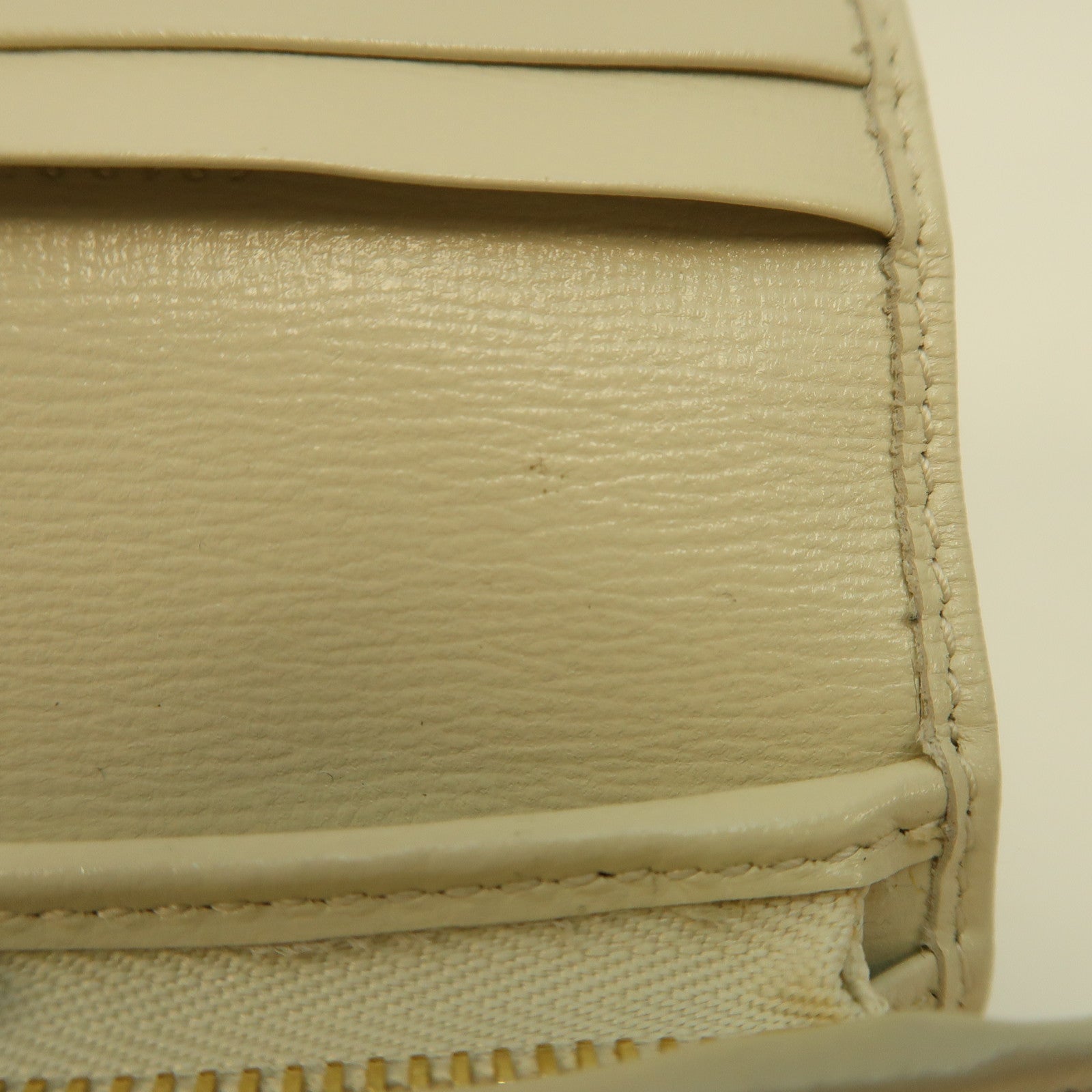 GUCCI 塗層帆布/牛皮皮革Gucci Horsebit金扣卡片套米色