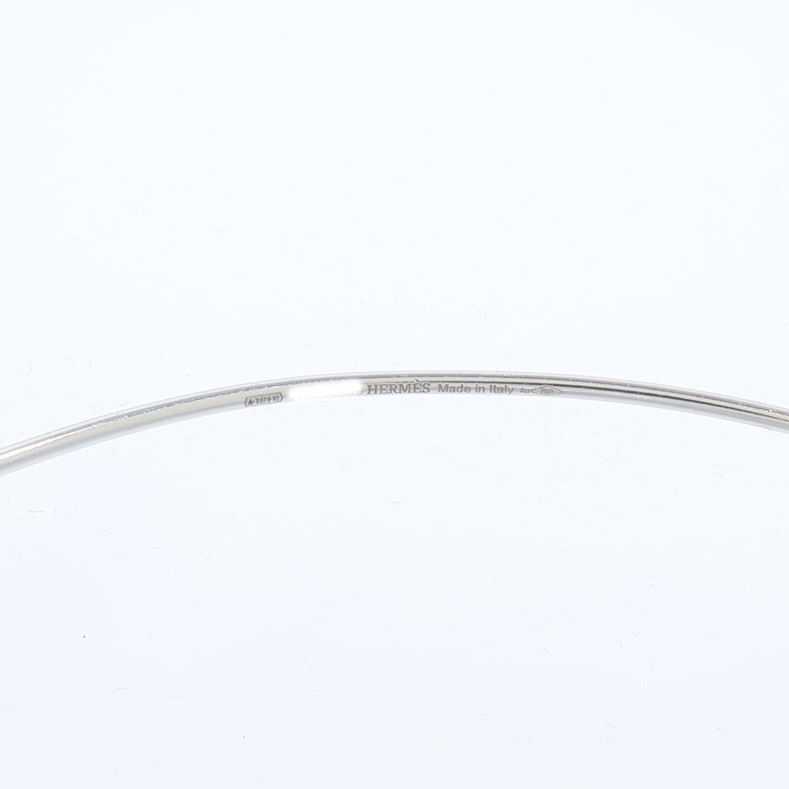 HERMES 18K白金Ronde Chaine d'Ancre Bracelet銀扣鑽石手鐲