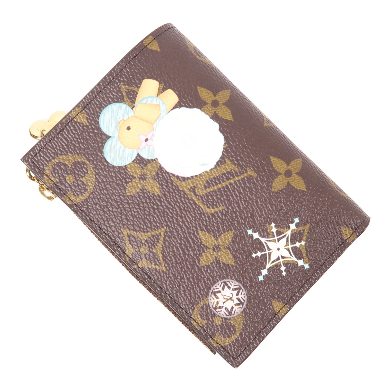 LOUIS VUITTON Monogram Lisa Wallet金扣錢包