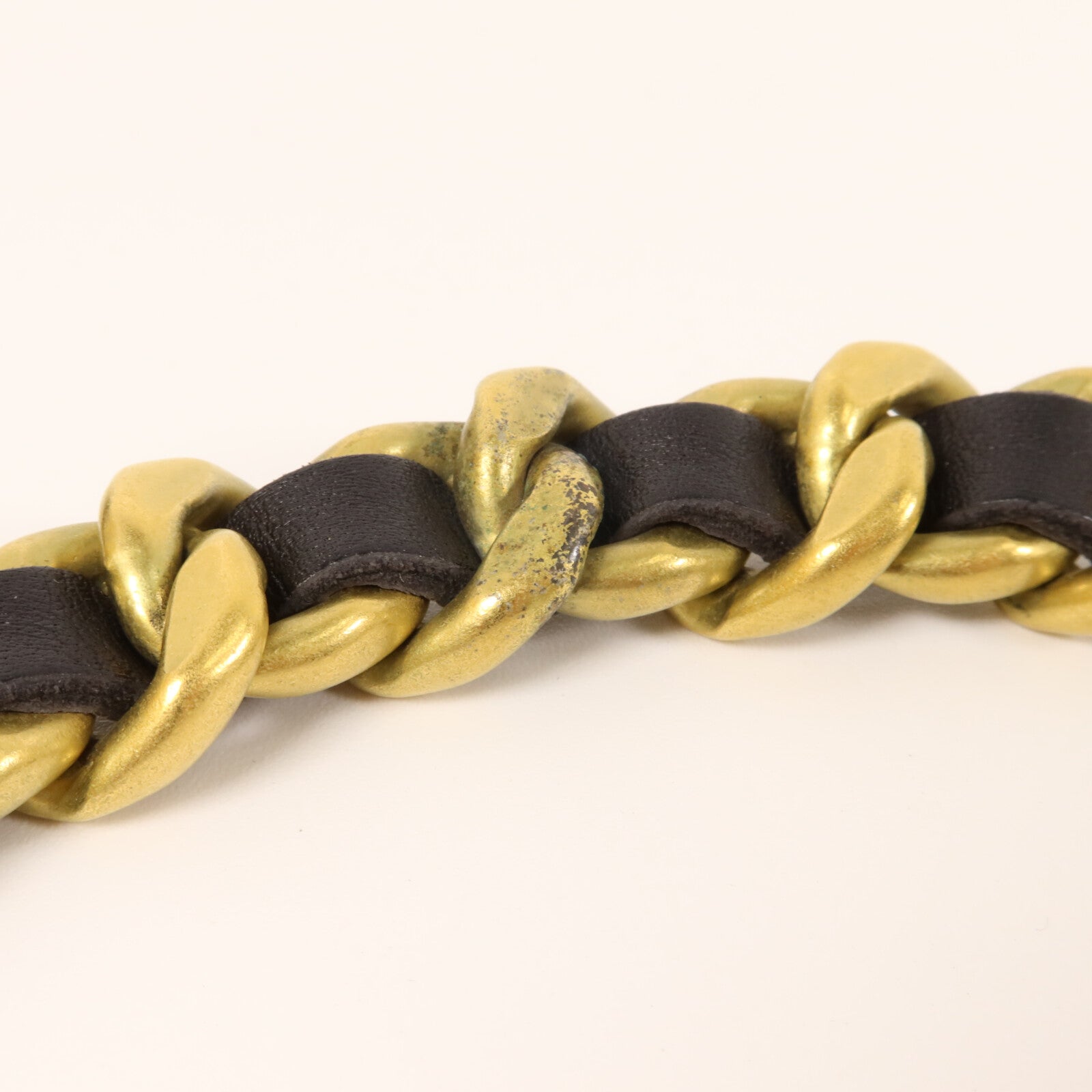 CHANEL 羊皮皮革/金屬Vintage Chain Belt腰帶