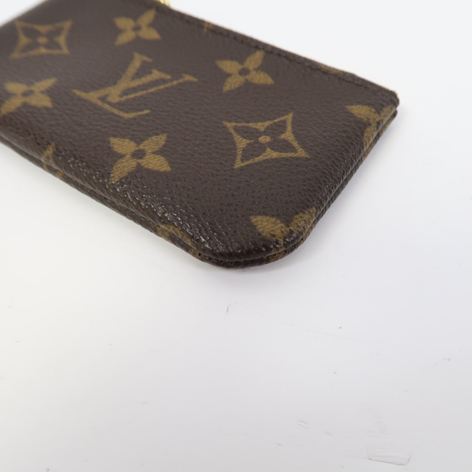 LOUIS VUITTON Monogram Card Case金扣零錢包啡色