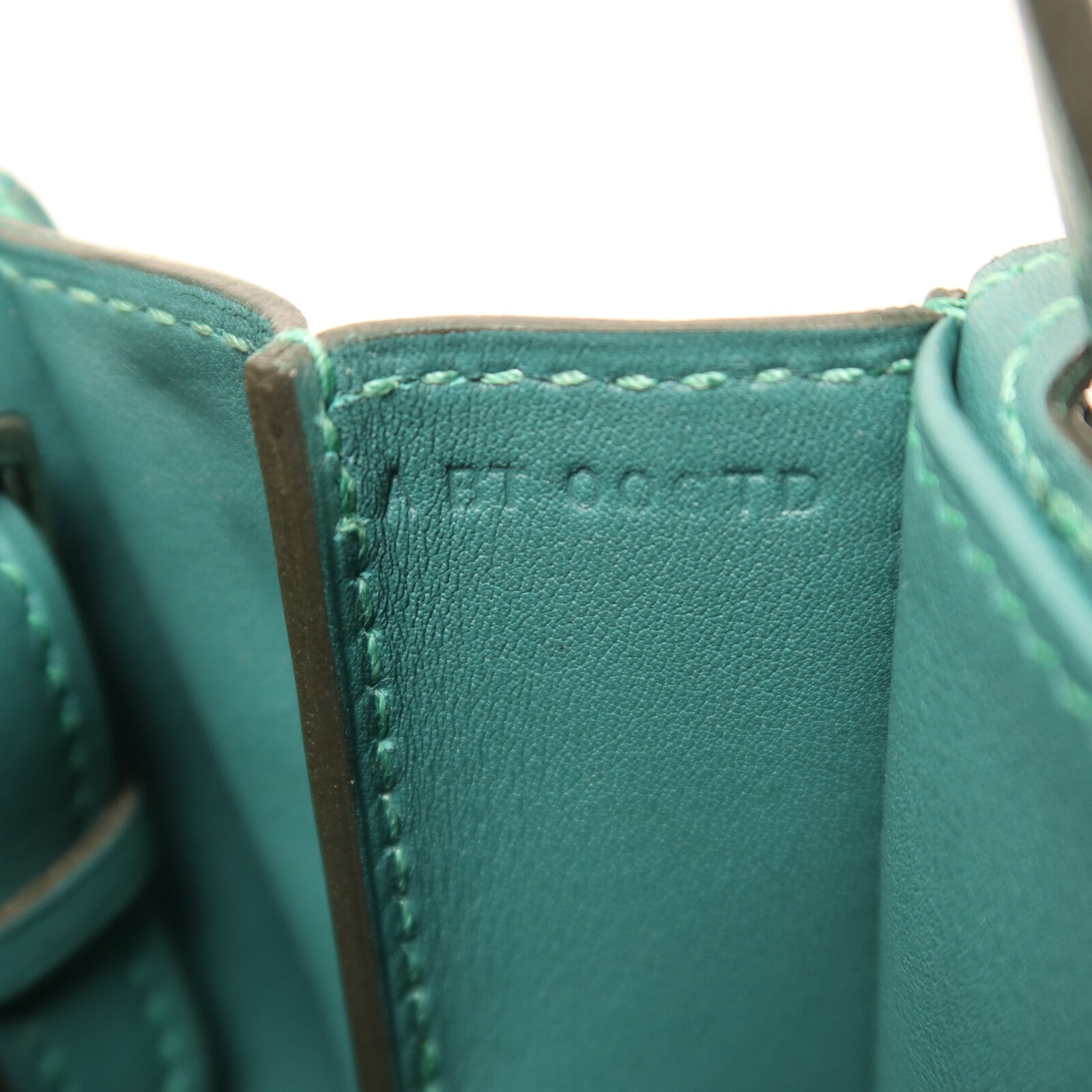 HERMES Swift皮革Mini Halzan手挽肩背兩用袋Malachite