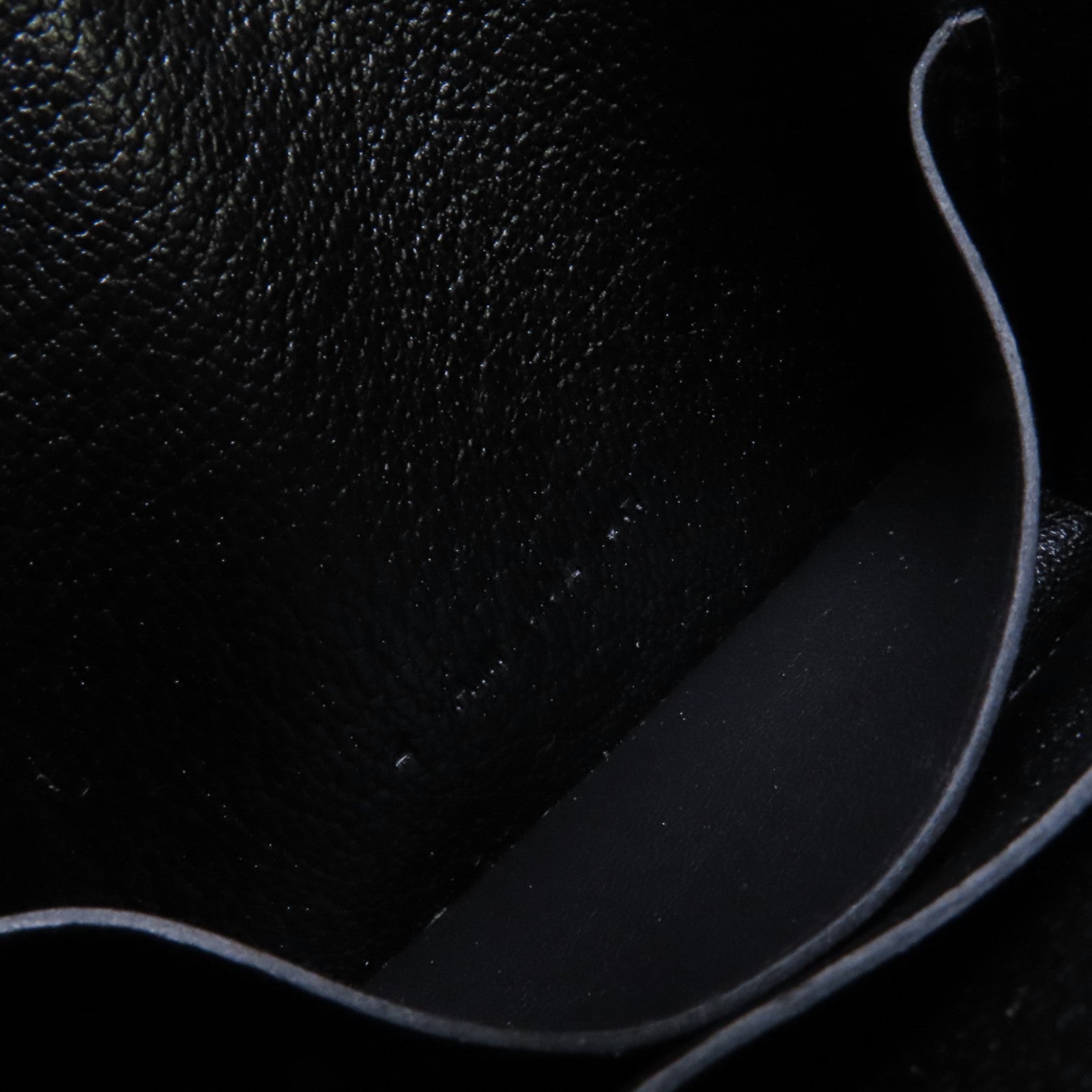 HERMES 【激減優惠】Chevre皮革Roulis Slim金扣短錢包
