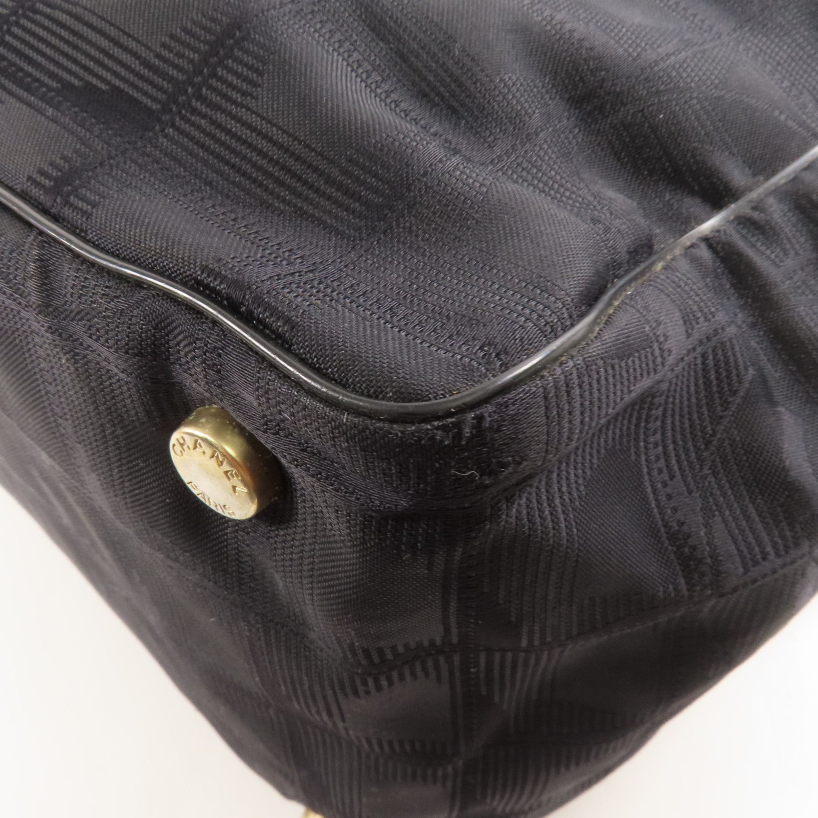 CHANEL 尼龍New Travel Line Tote金扣肩背袋/手挽袋