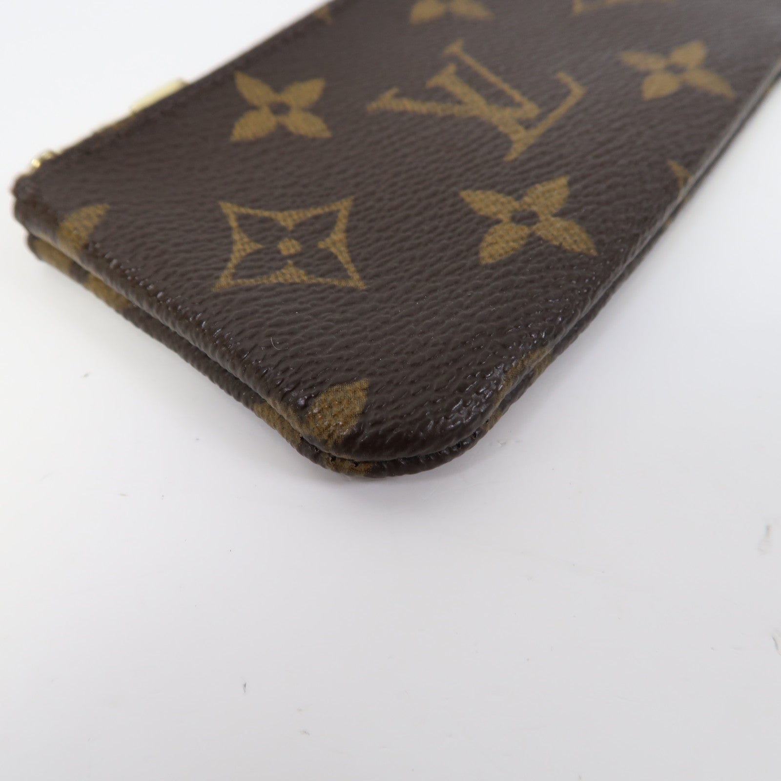 LOUIS VUITTON Monogram Card Case金扣零錢包啡色